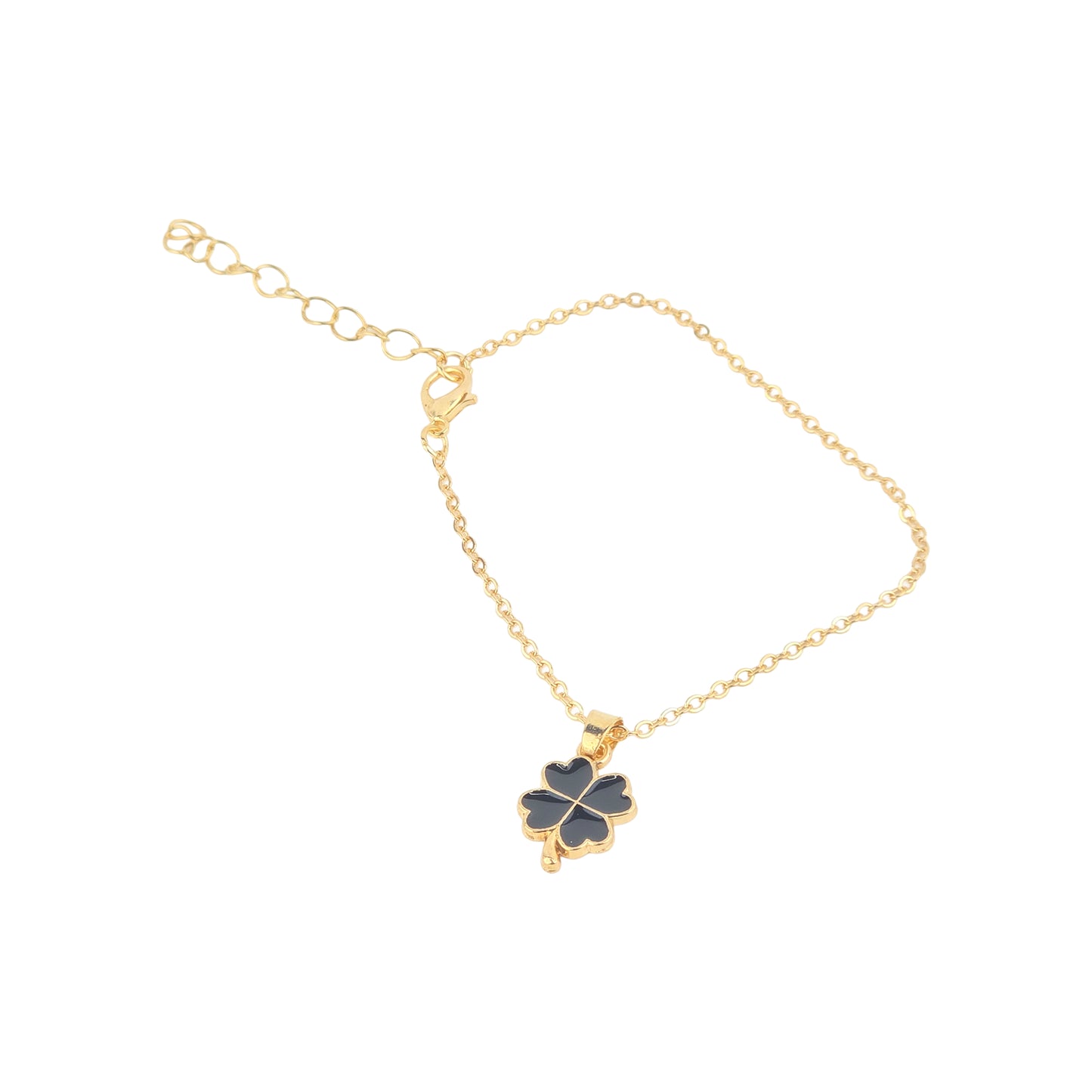 Yellow Chimes Clover Charm Bracelet - Chic and stylish clover charm
