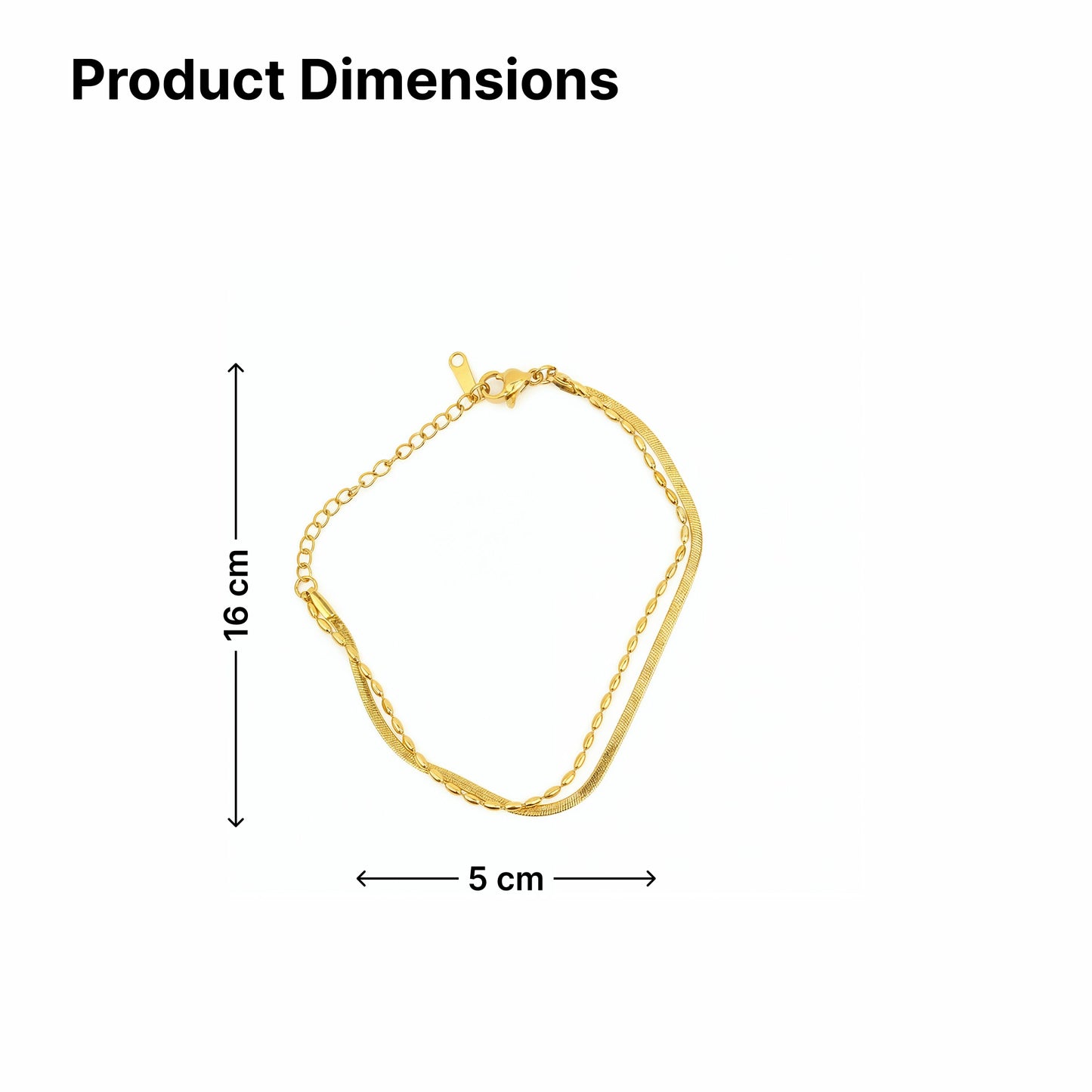 Yellow Chimes gold plated bracelet - perfect for casual outings