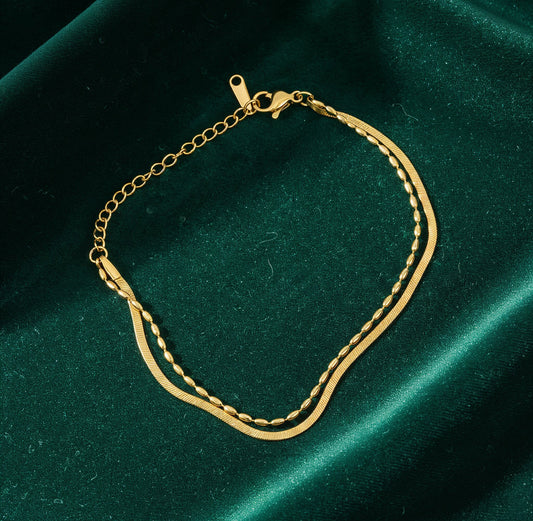 Yellow Chimes gold bracelet - sophisticated fashion jewelry