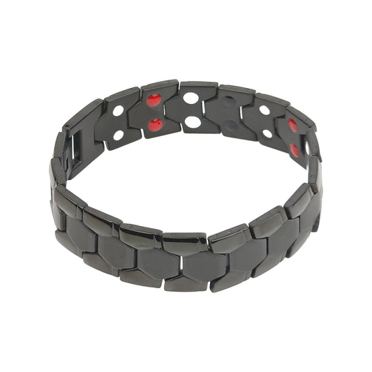 Yellow Chimes black bracelet - comfortable fit for everyday use