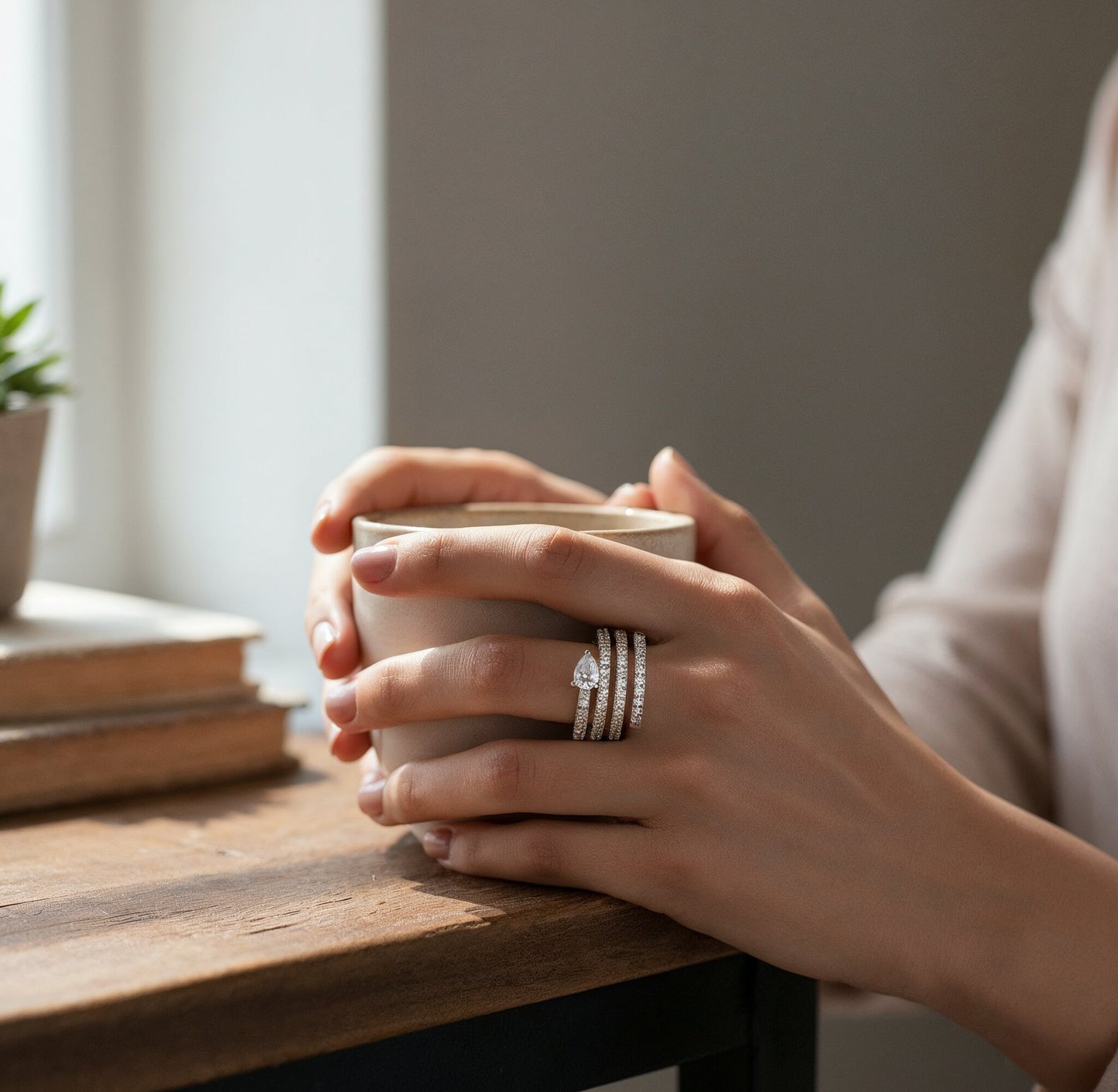 Yellow Chimes coiled band ring - evening event accessory