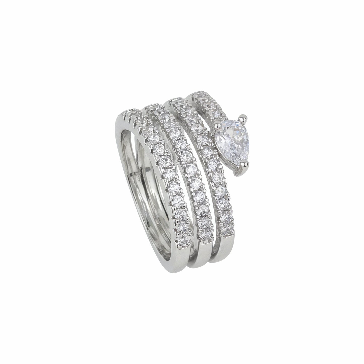 Yellow Chimes women's solitaire ring - special occasion wear