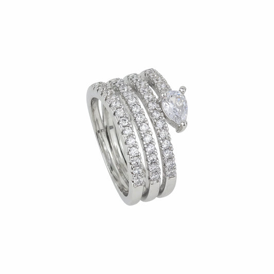 Yellow Chimes women's solitaire ring - special occasion wear