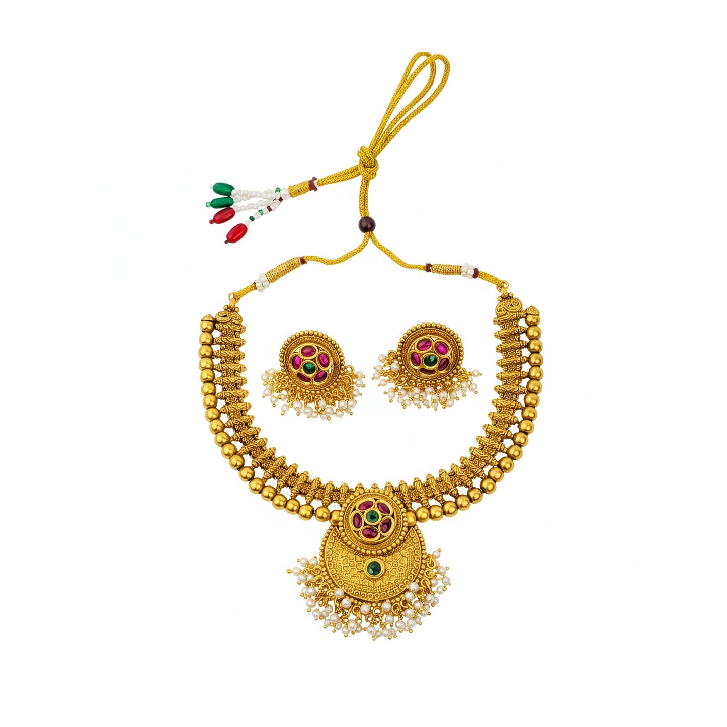 Yellow Chimes women’s jewellery set - ethnic wear accessory