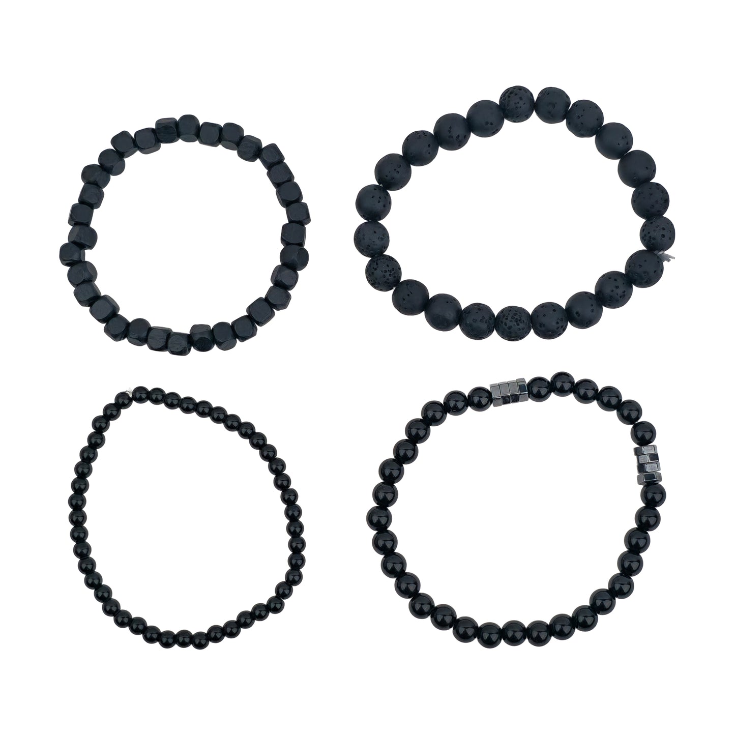 Yellow Chimes lava bead bracelet - office styling accessory