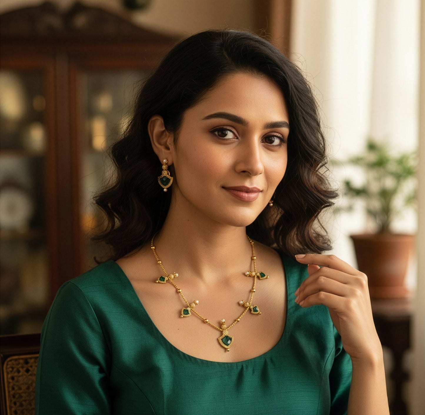 Yellow Chimes gold plated jewellery - elegant attire