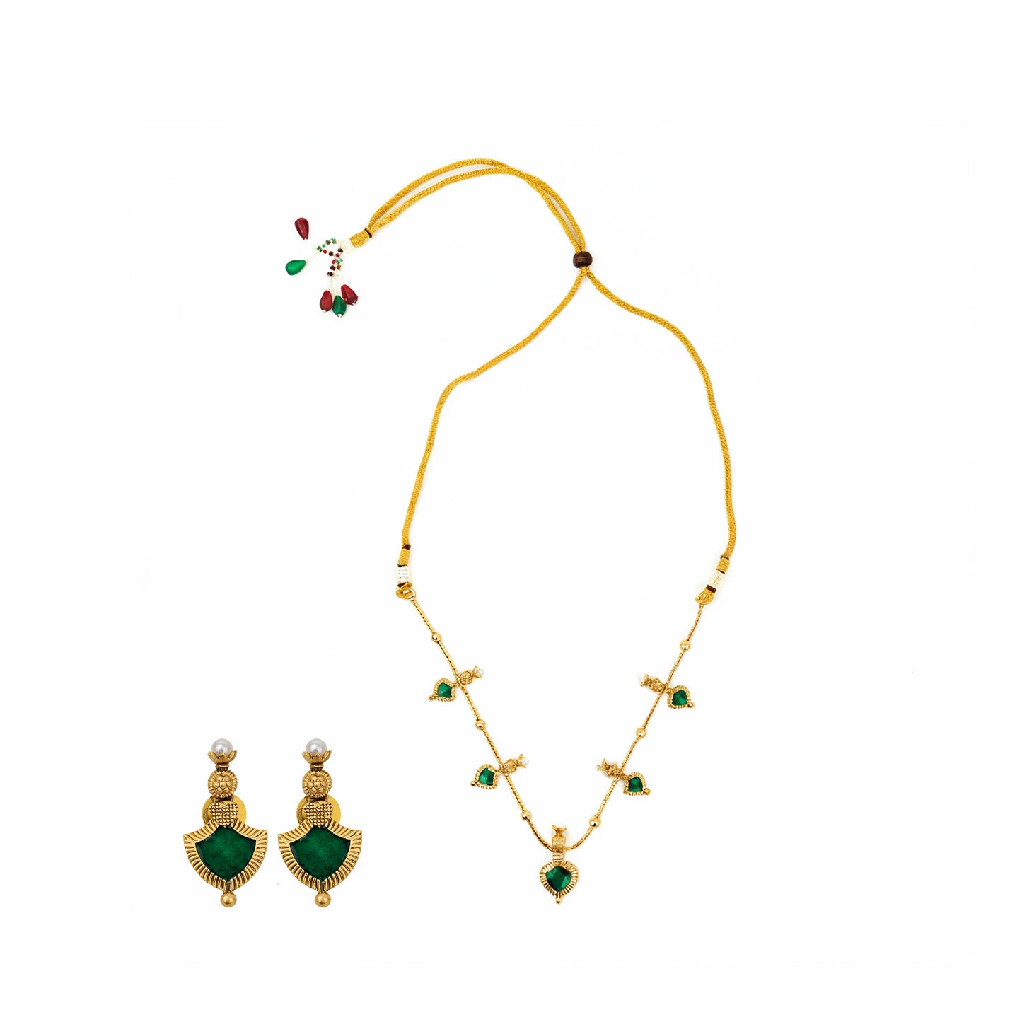 Yellow Chimes traditional jewellery set - family functions
