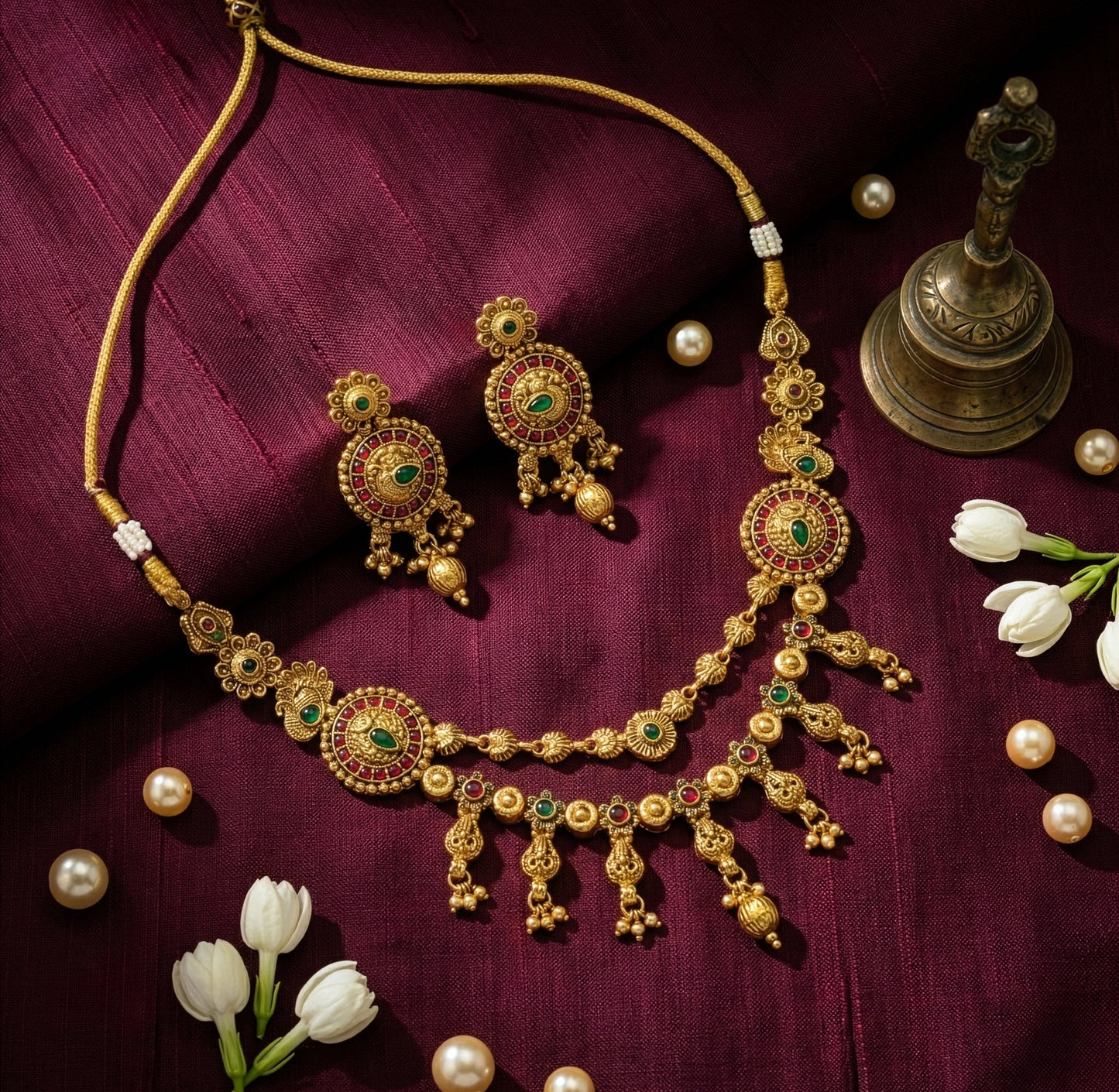 Yellow Chimes women's jewellery - traditional attire