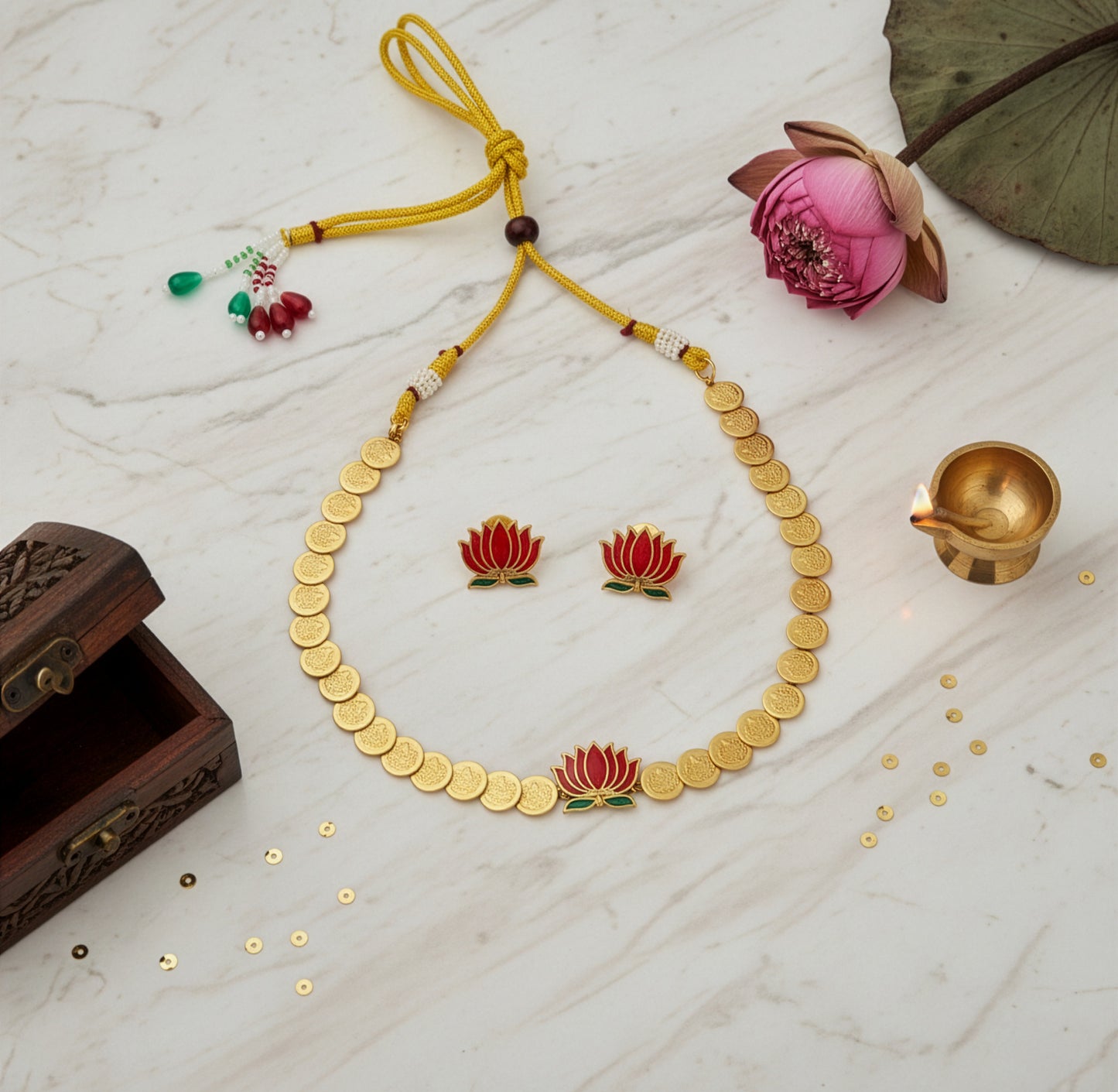 Yellow Chimes Jewellery Set - Perfect Gift for Women
