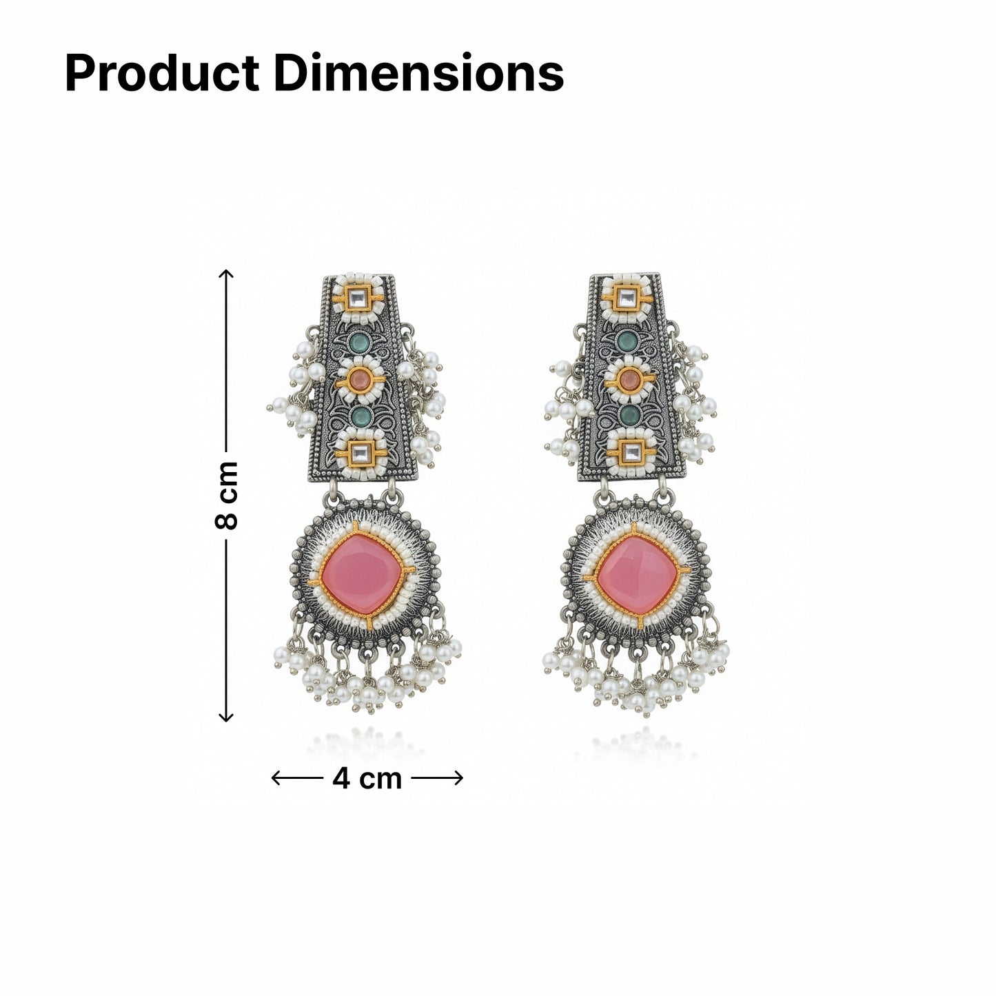 Yellow Chimes oxidized earrings - A chic gift for her