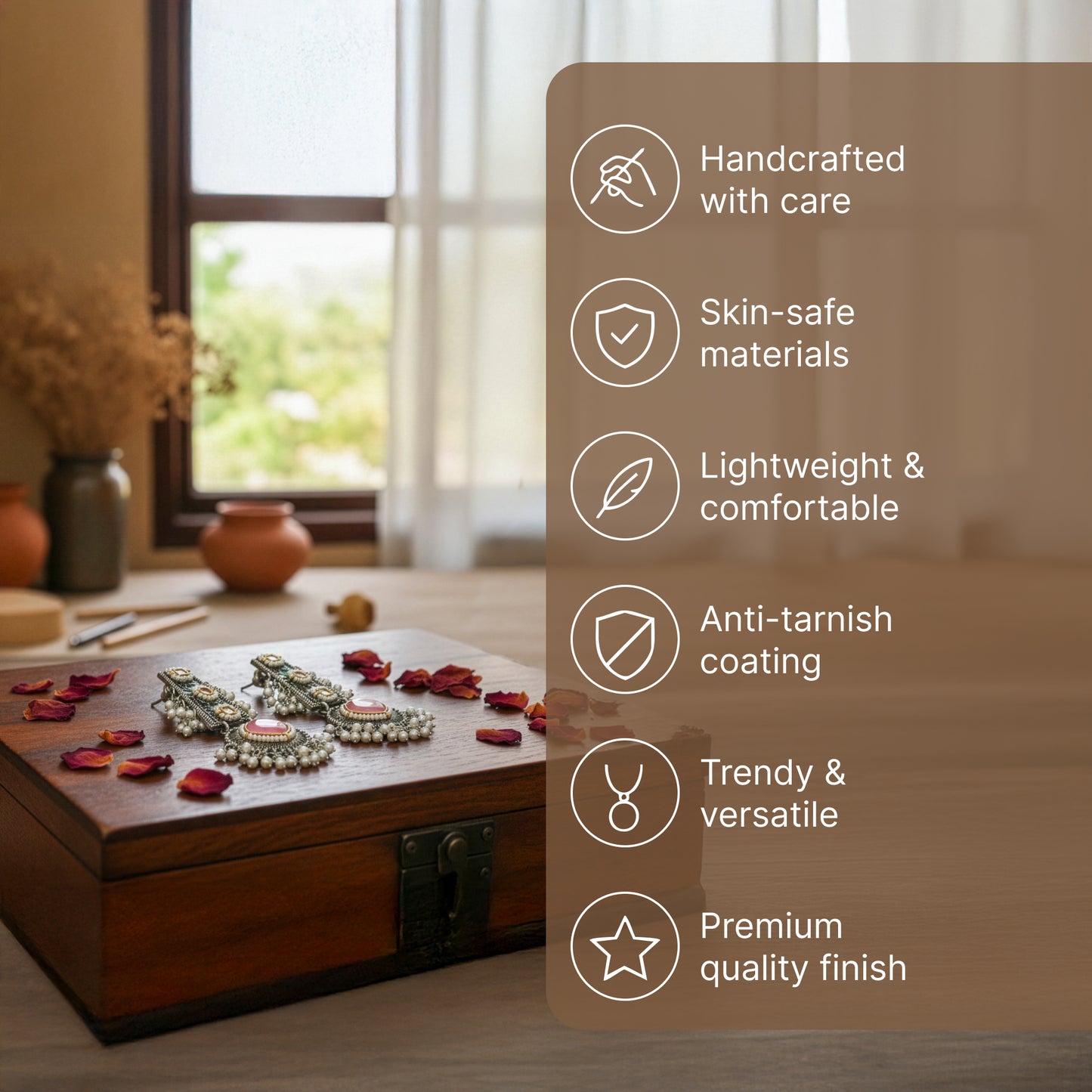 Yellow Chimes dangle earrings - Elegant office wear accessory