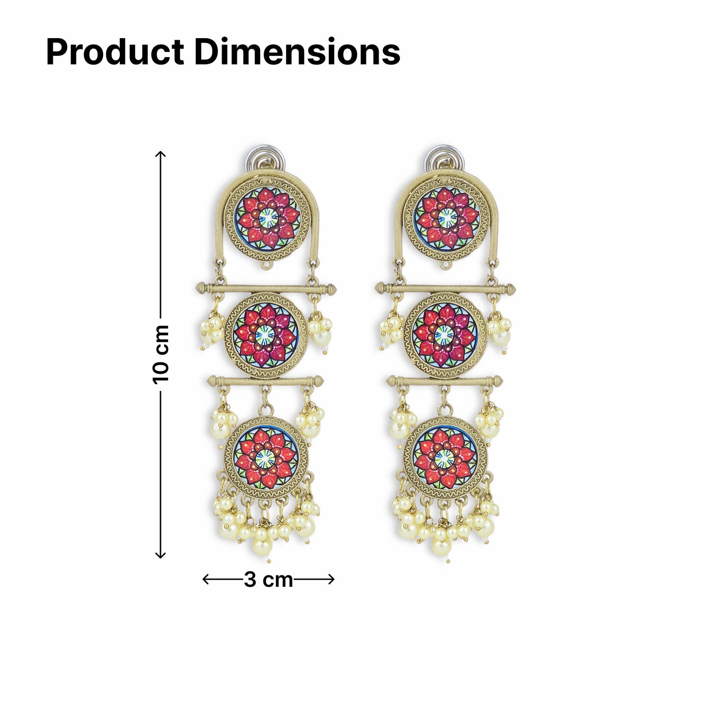 Yellow Chimes gold plated earrings - great for office wear