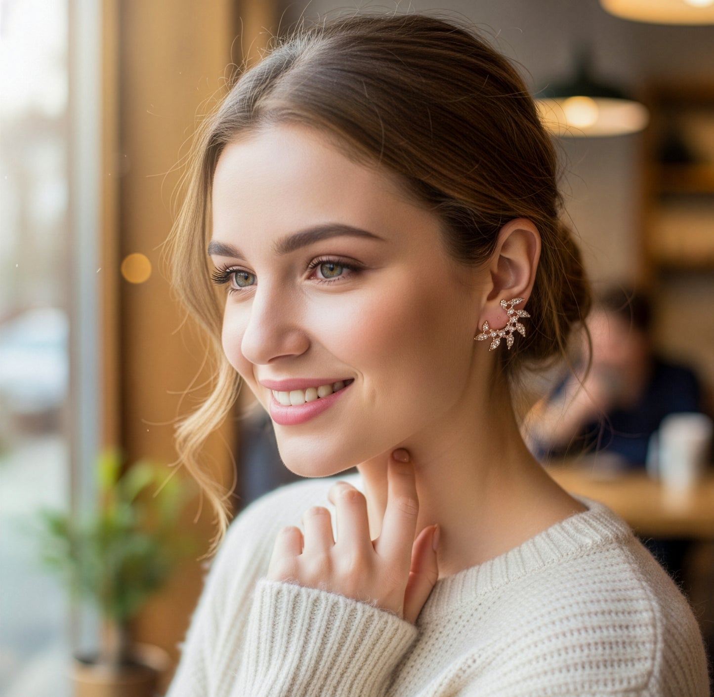 Yellow Chimes rose gold choker set - perfect gift for her