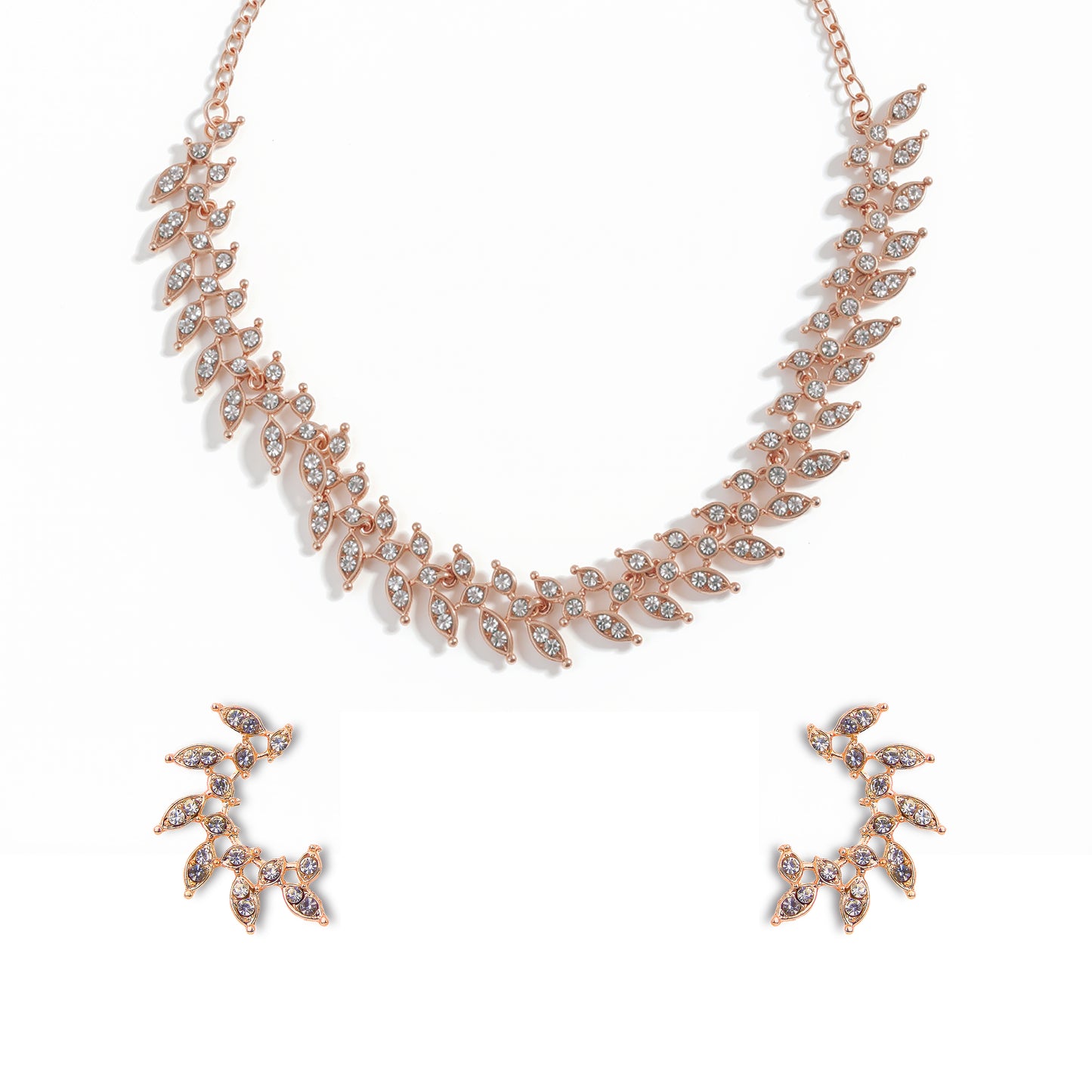Yellow Chimes stunning rose gold necklace - accessorize in style