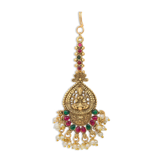 Yellow Chimes lightweight maang tikka - comfortable wear