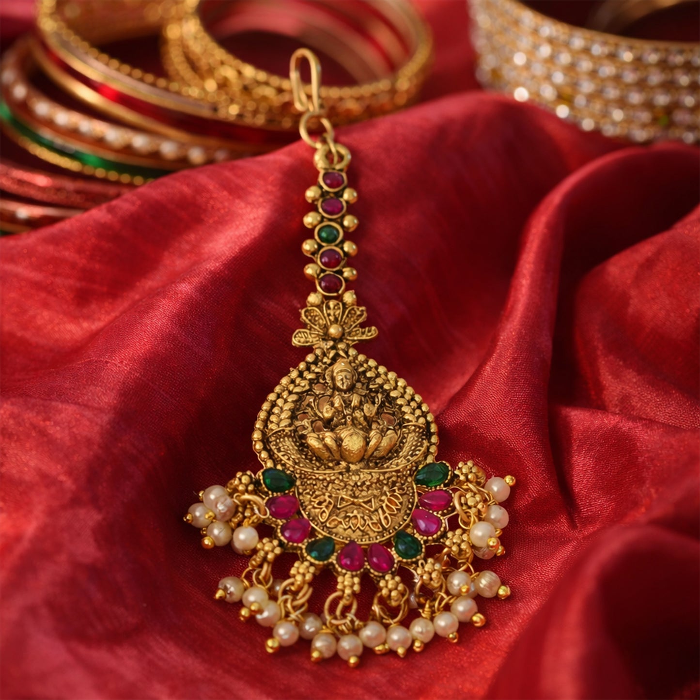 Yellow Chimes adjustable maang tikka - versatile for all ages