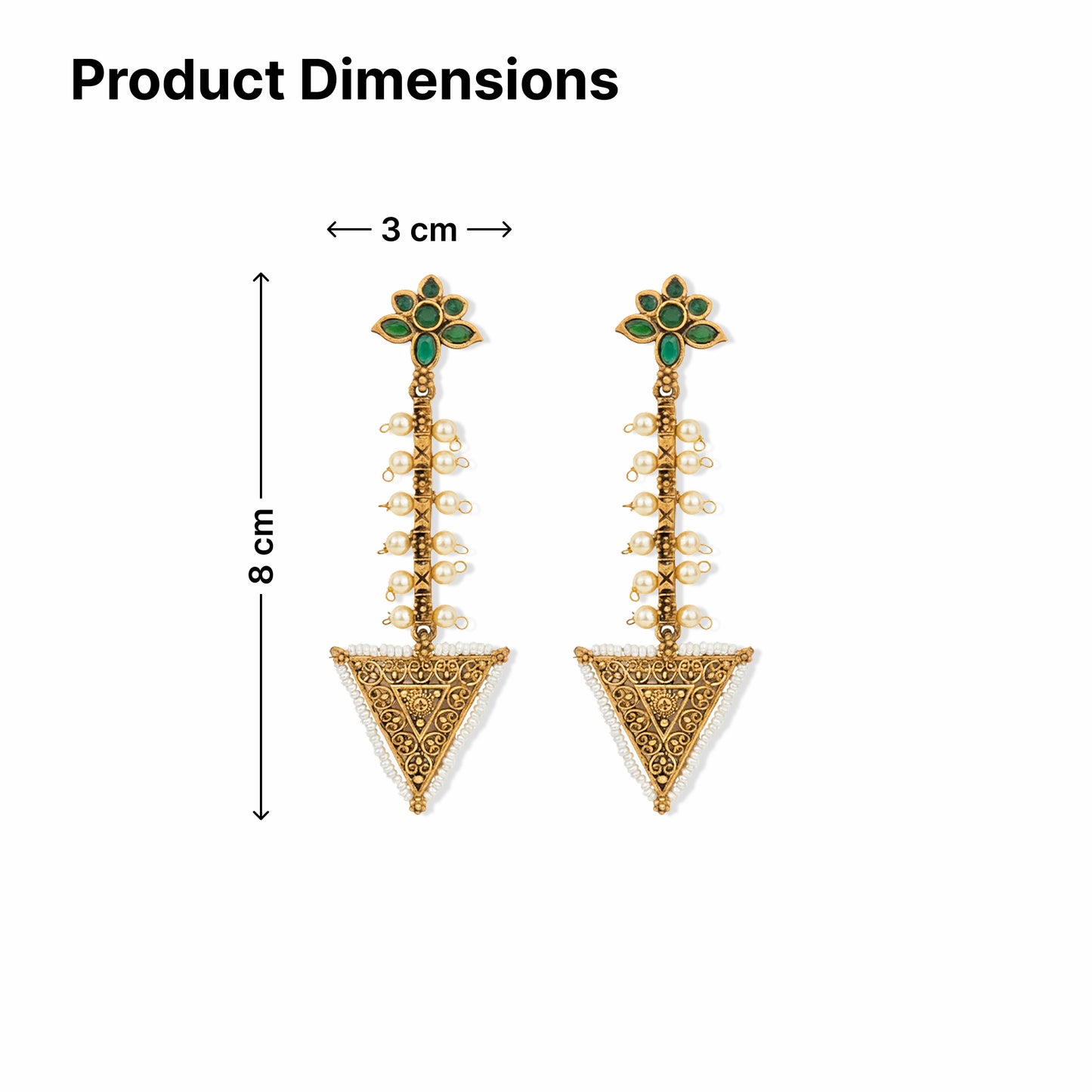 Yellow Chimes lightweight drop earrings - everyday wear