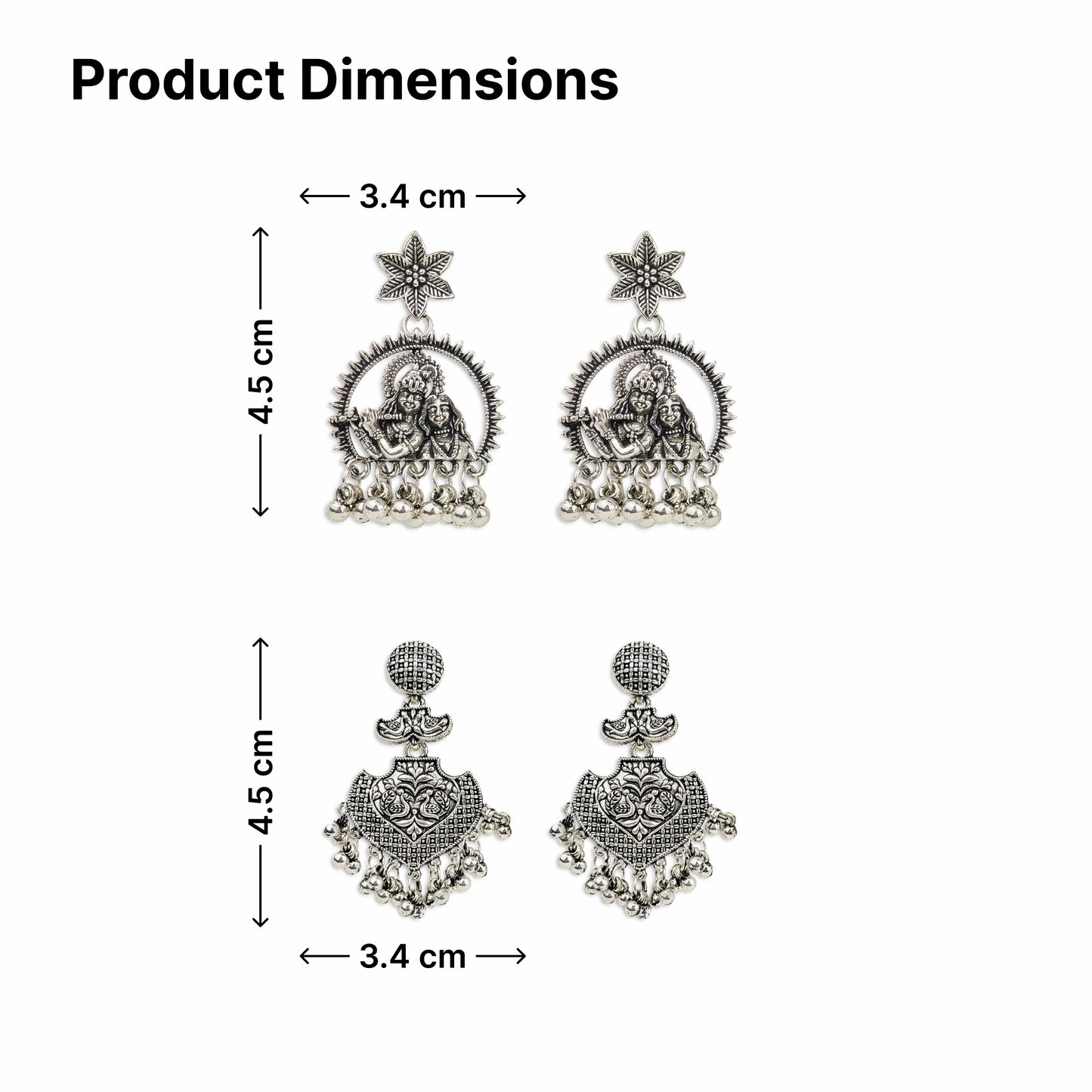 Yellow Chimes traditional jhumka earrings - for special occasions