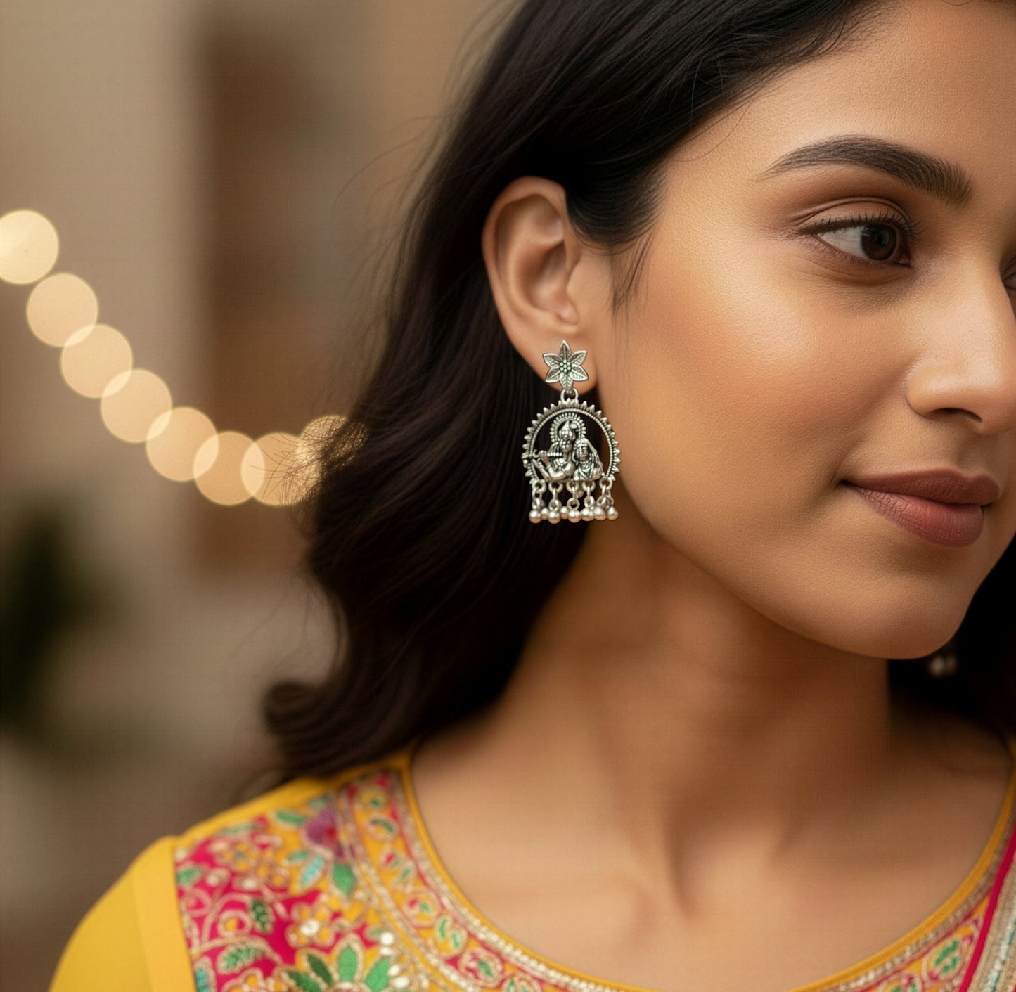Yellow Chimes stylish earrings - everyday wear