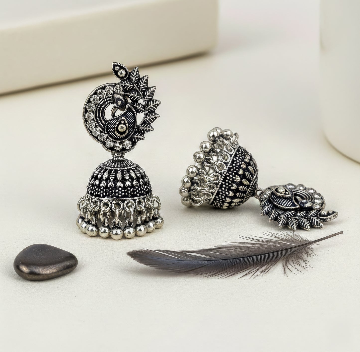 Yellow Chimes silver earrings - perfect for festivals