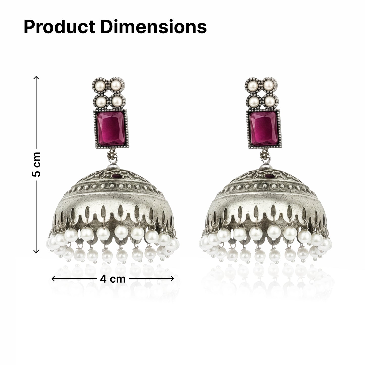 Yellow Chimes women's silver earrings - for gifting