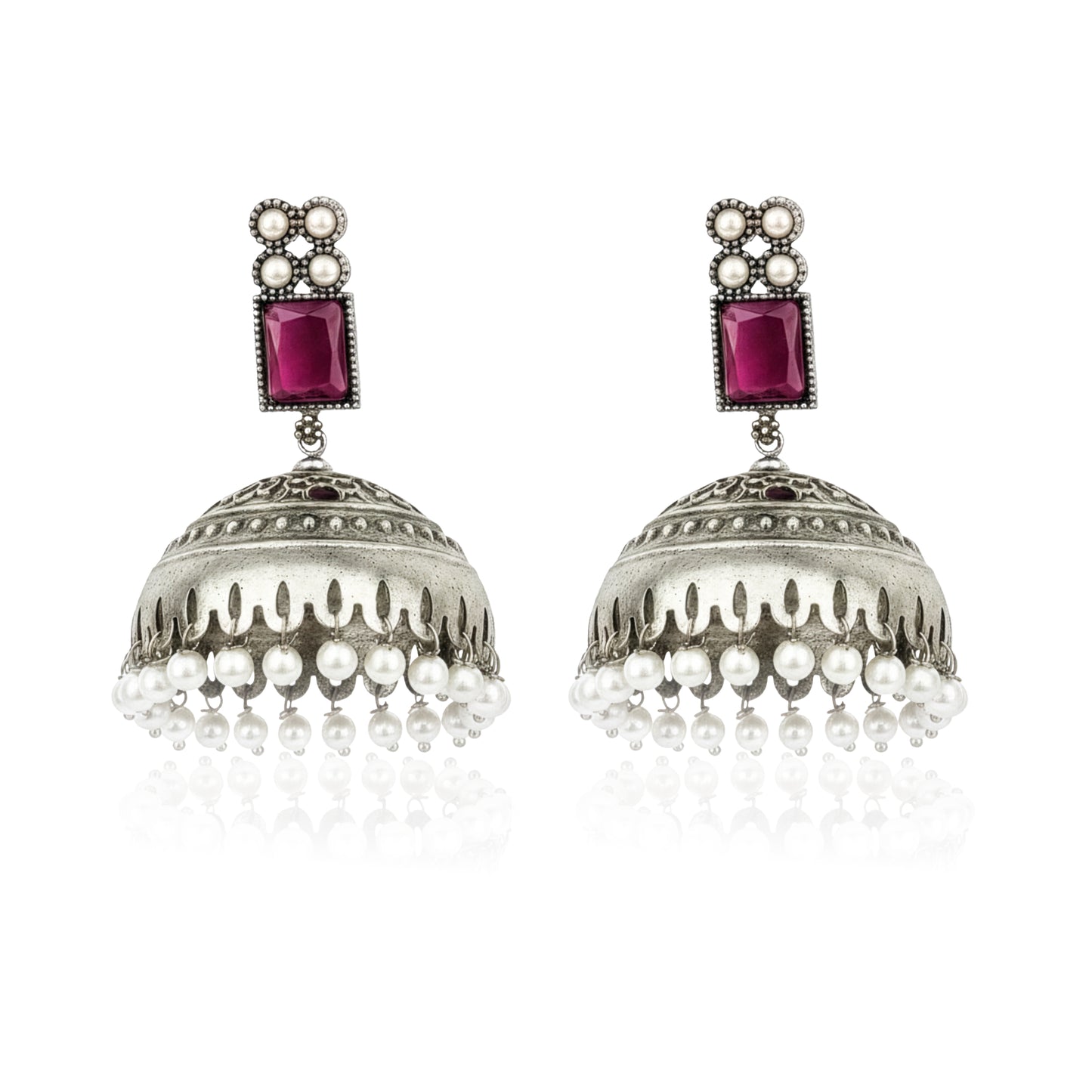 Yellow Chimes elegant silver earrings - everyday wear