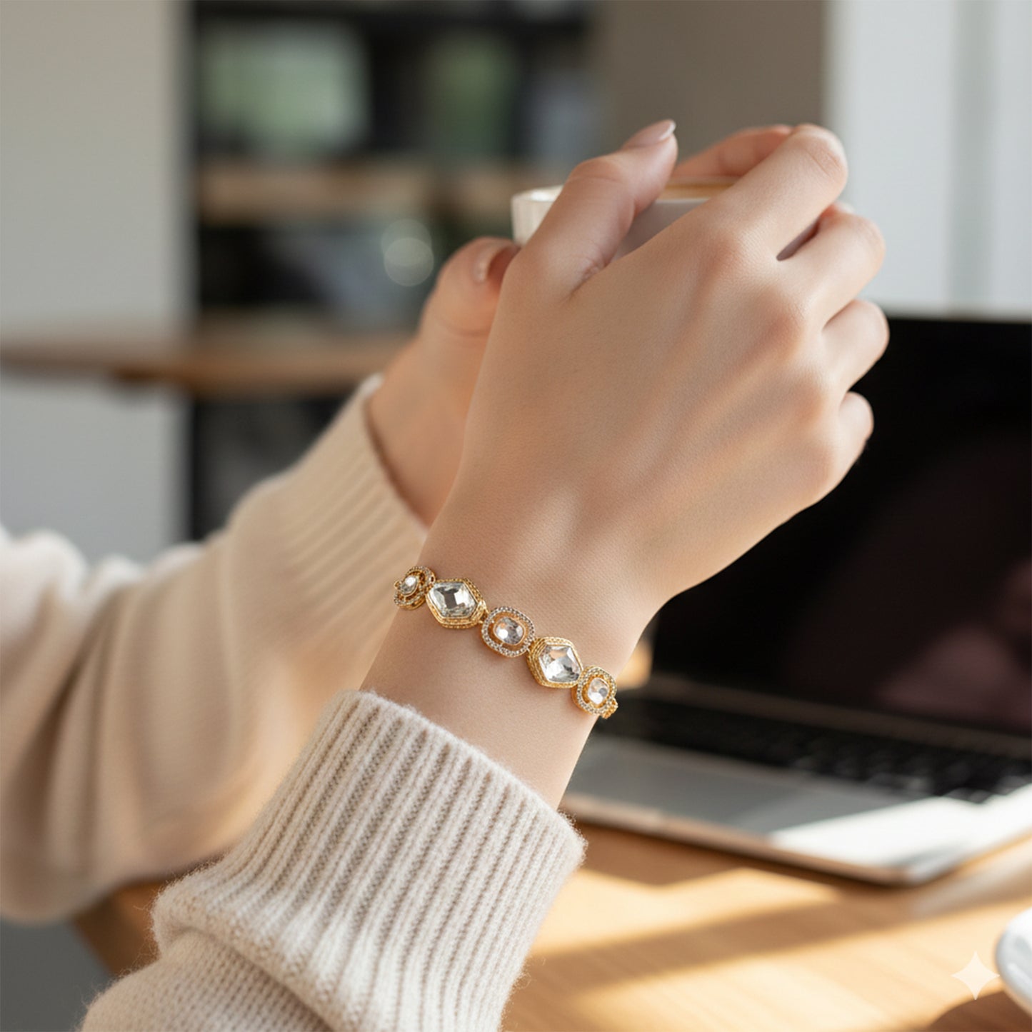 Yellow Chimes gold plated bracelet - great for gifts