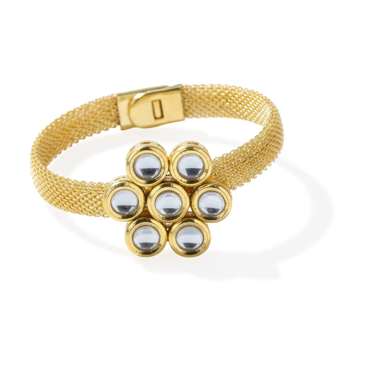 Yellow Chimes floral bangles - versatile jewelry for girls