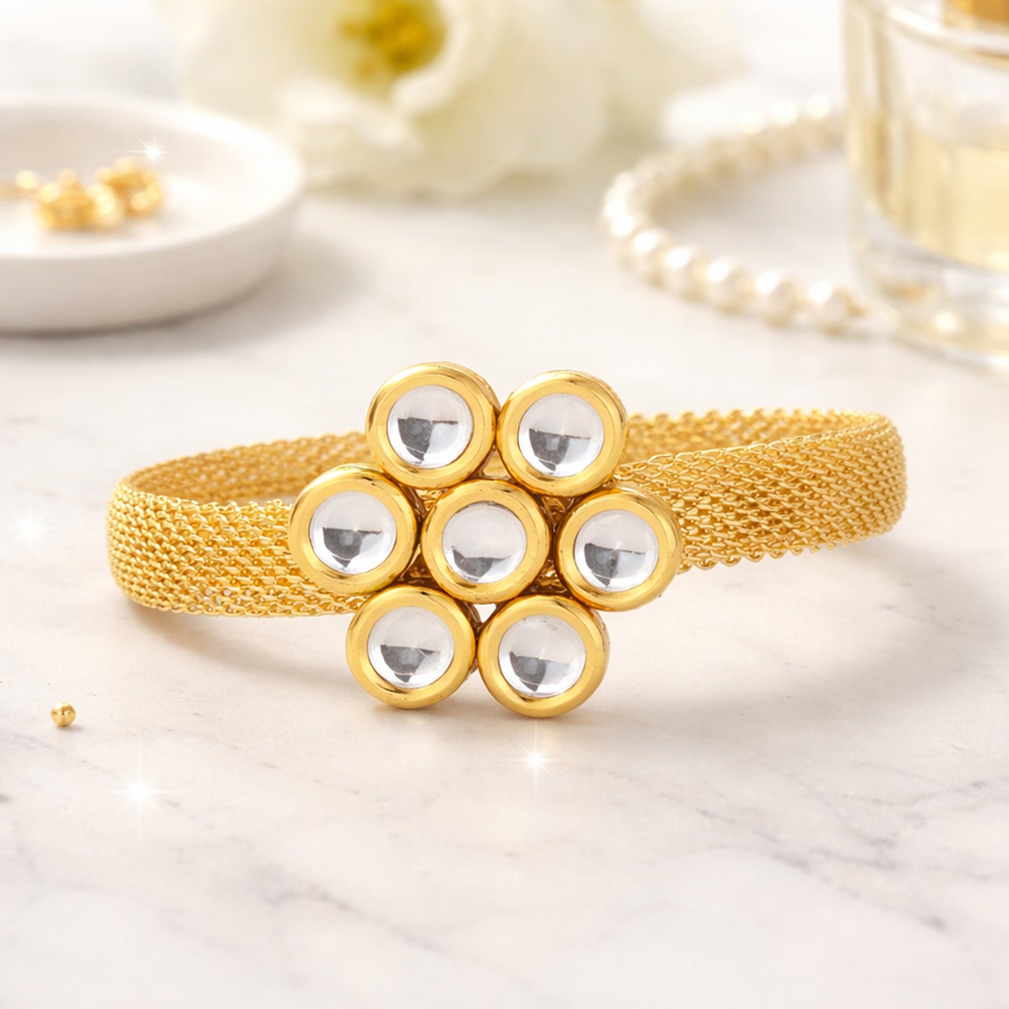 Yellow Chimes florals bangles - perfect for special occasions