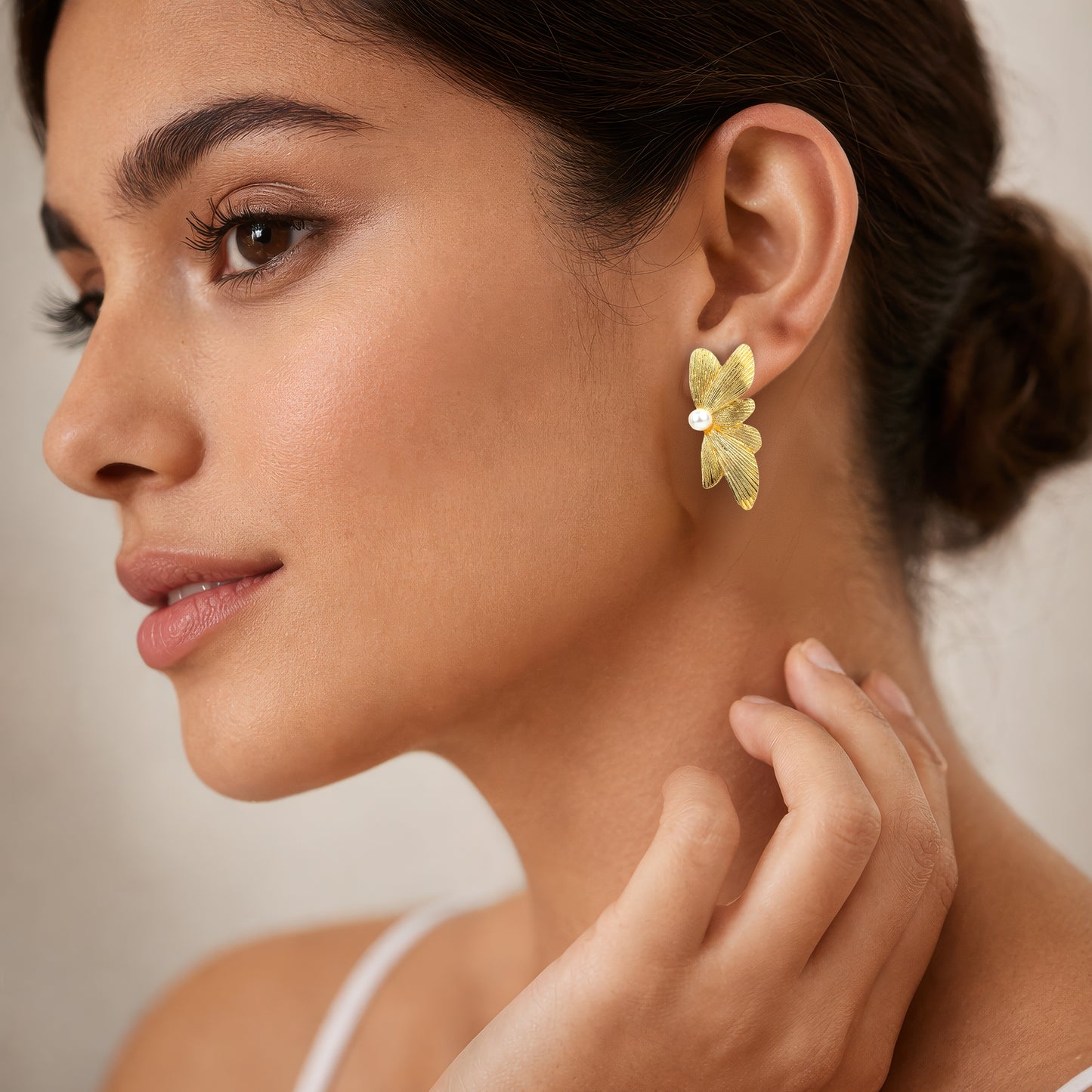 Yellow Chimes gold plated earrings - Perfect gift for mothers