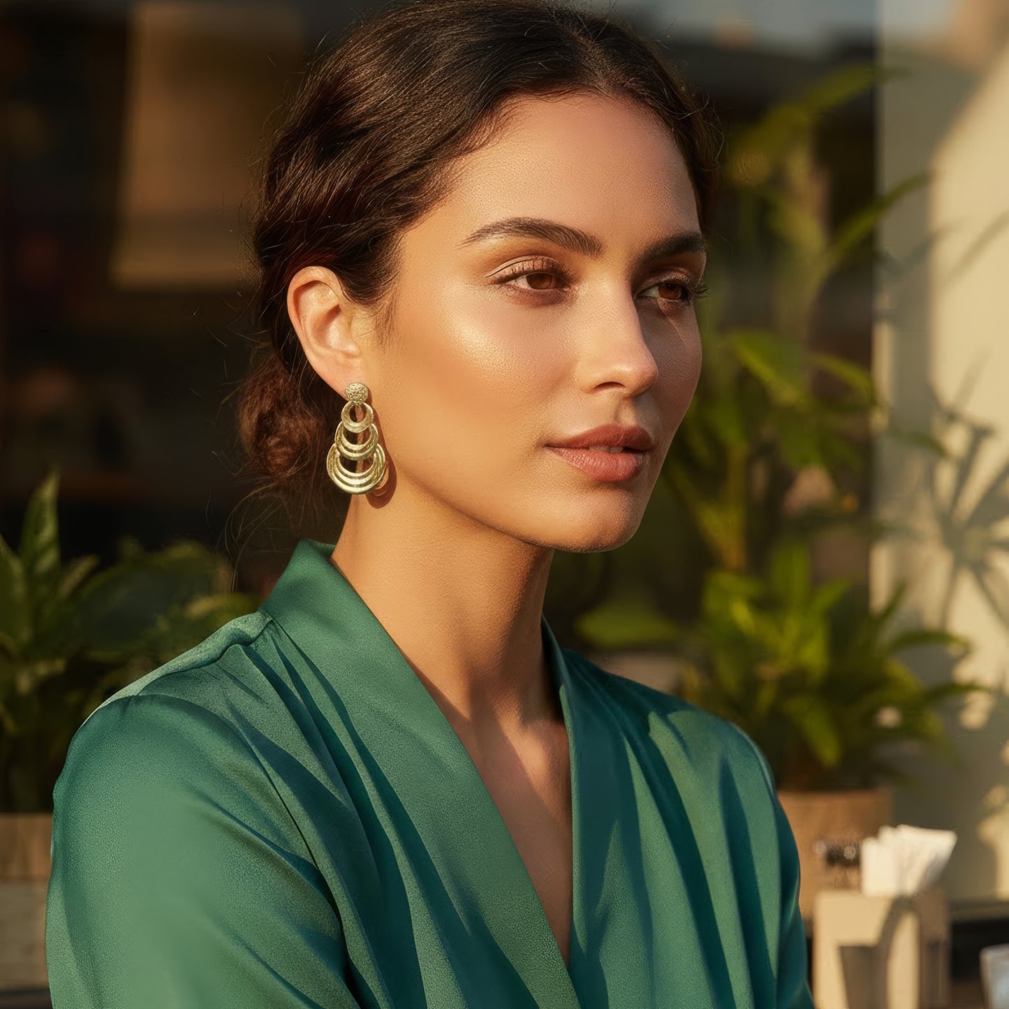 Yellow Chimes long drop earrings - elevate your outfit