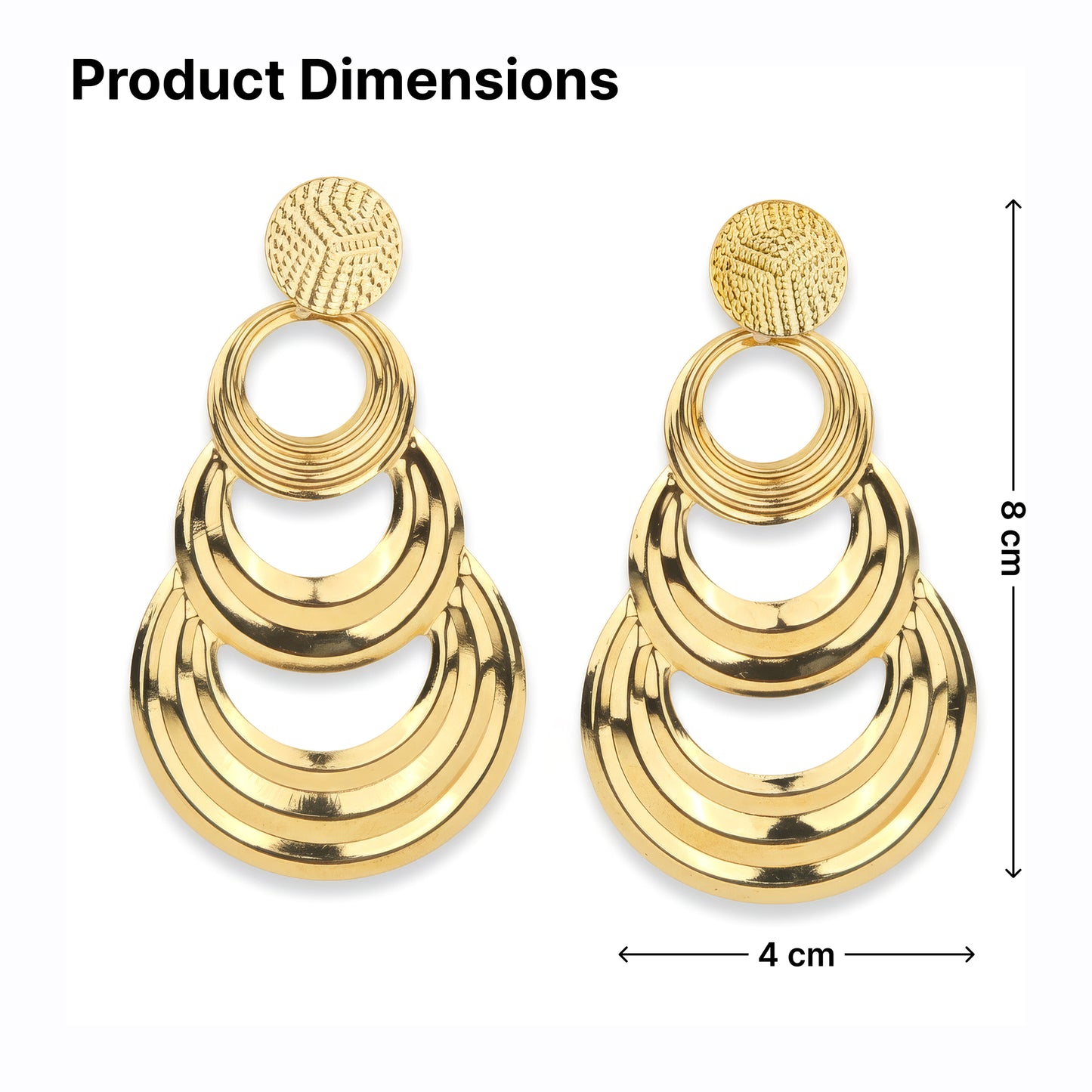Yellow Chimes floral earrings - gift for friends