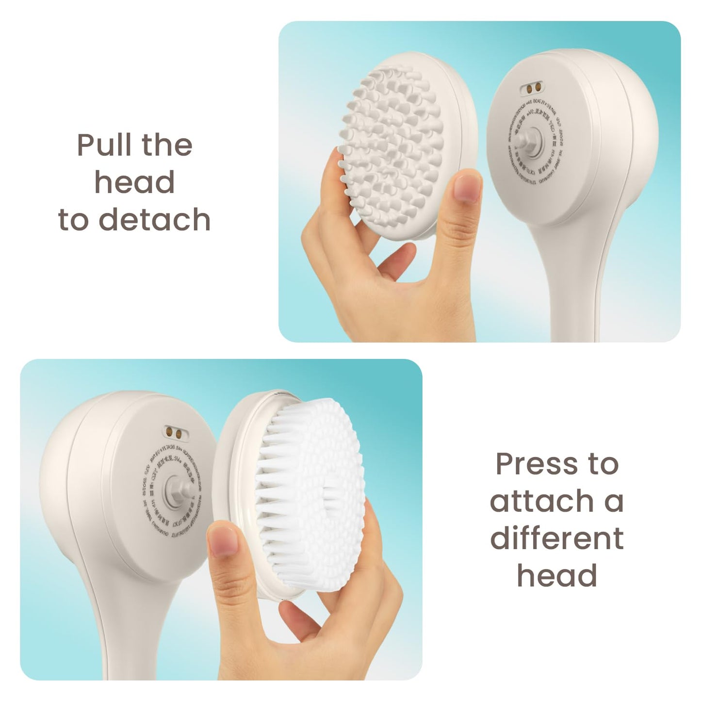 Rechargeable bath brush - spa session