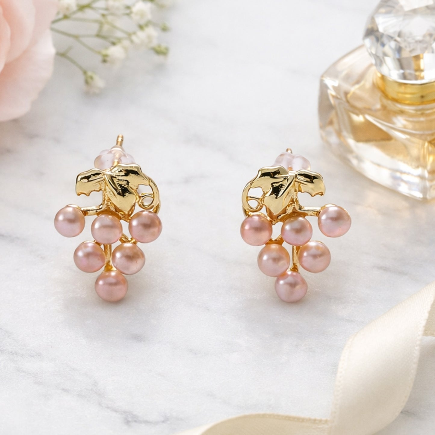 Yellow Chimes women's earrings - traditional attire accessory