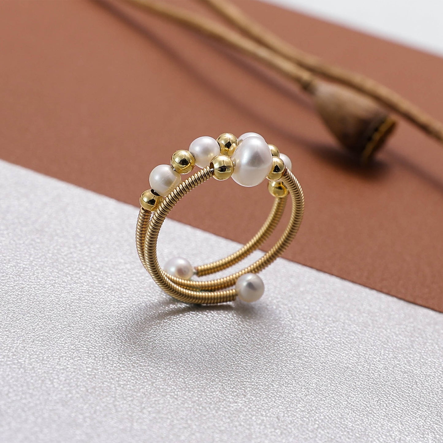 Yellow Chimes adjustable finger ring - stylish fashion statement