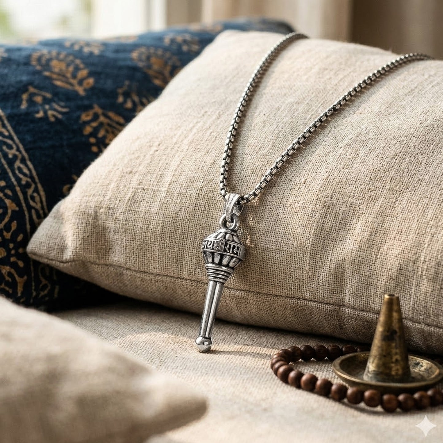 Yellow Chimes Jai Shree Ram Gada Pendant - Everyday Wear Accessory