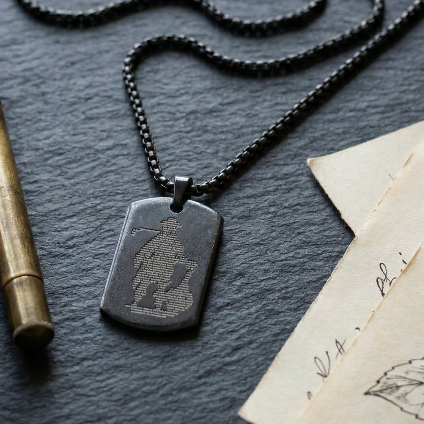 Yellow Chimes Bajrangbali Engraved Locket - Faith and Strength Symbol