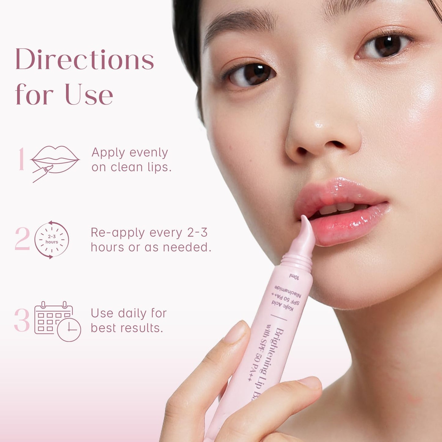 Seoul Skin brightening lip balm - protecting dark lips in sunlight