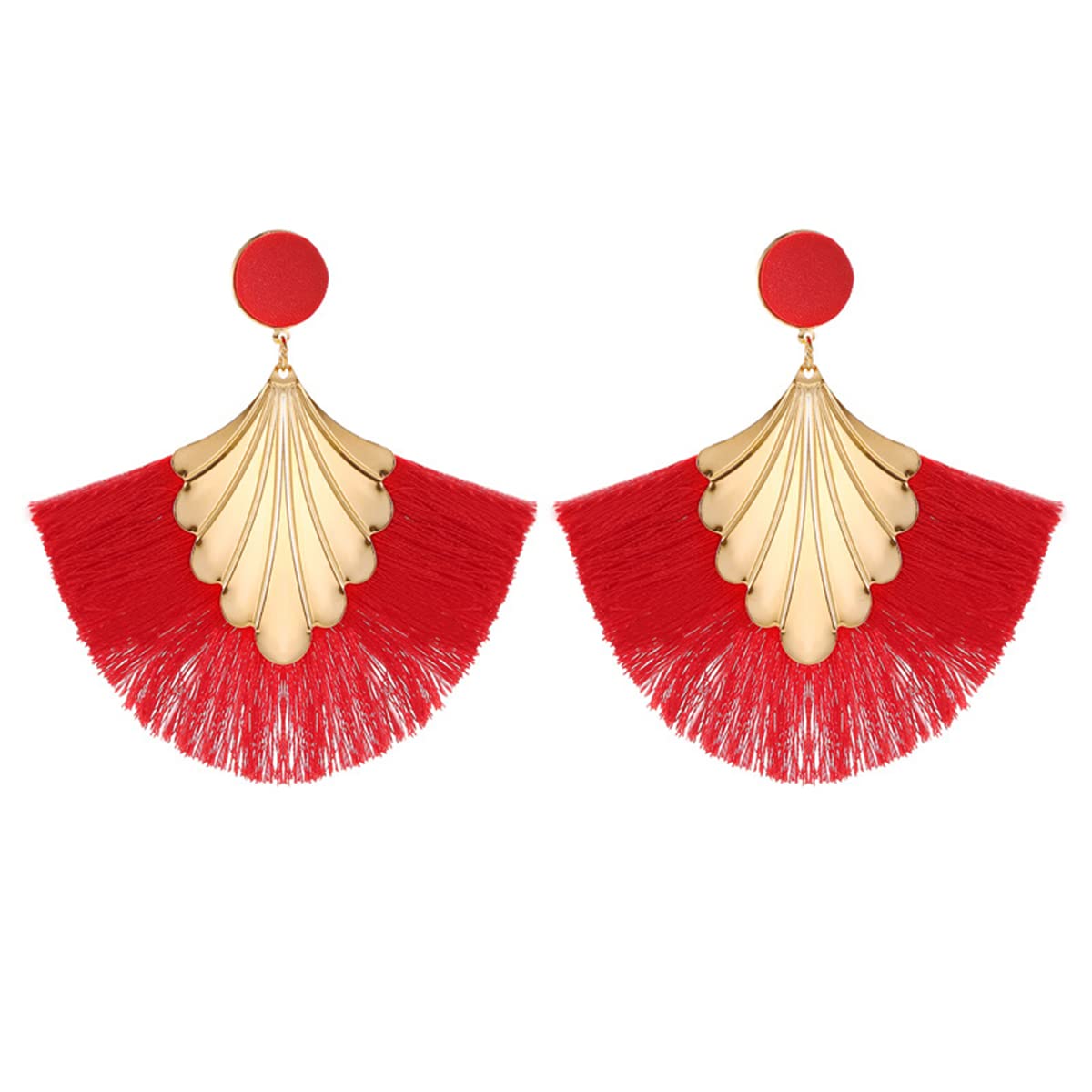 Yellow Chimes eye-catching earrings - enhances ethnic wear