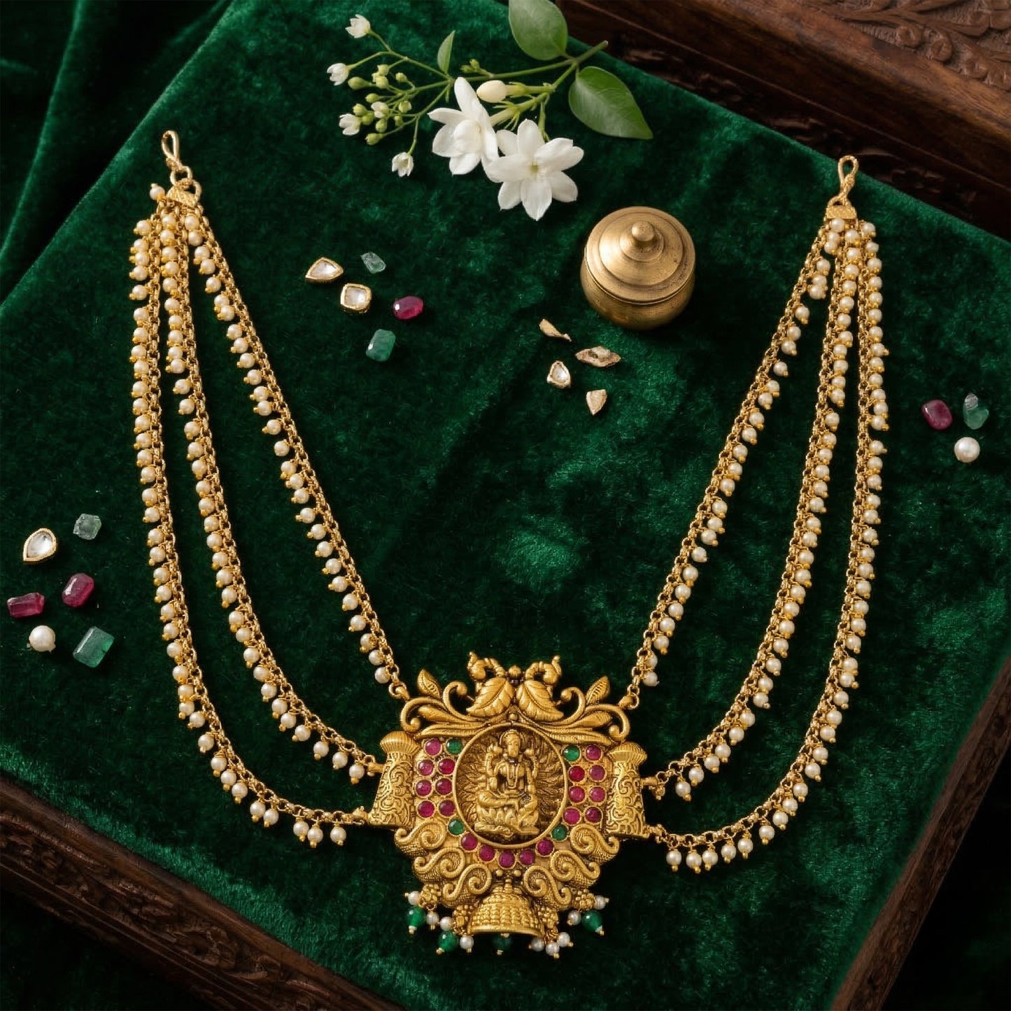 Yellow Chimes gold plated juda pin - traditional hairstyle