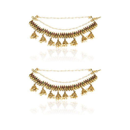 Yellow Chimes Bridal Kan Chain - Perfect for cultural occasions