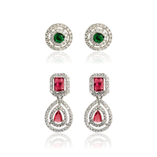 Yellow Chimes elegant earrings set - stylish for office wear