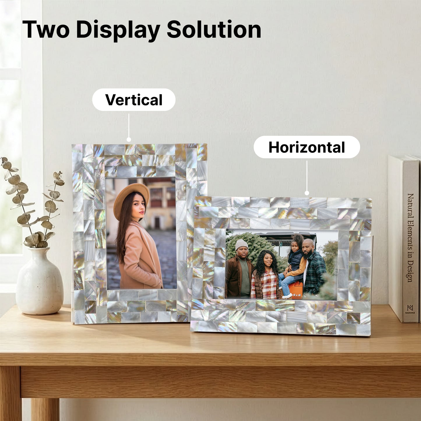 The Better Home Mother of Pearl Gold Photo Frame - gift for wedding