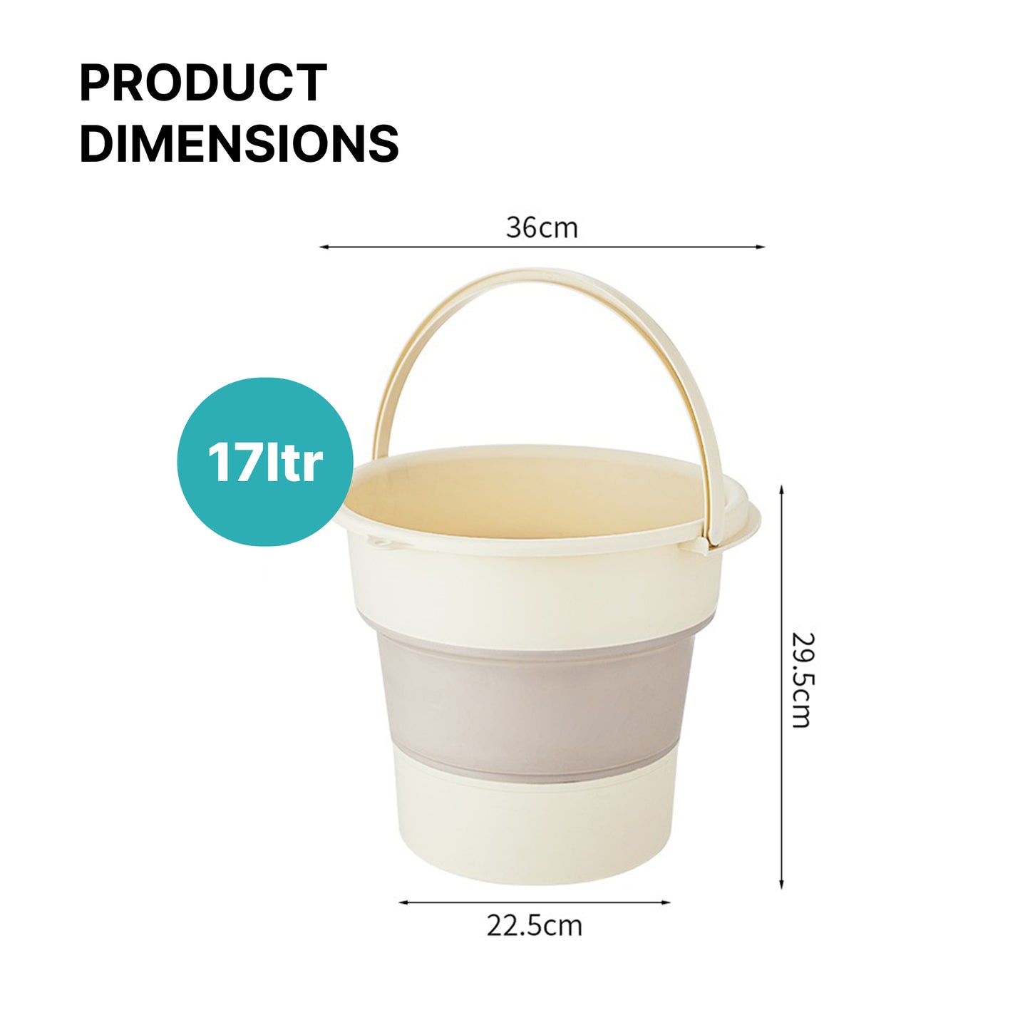 The Better Home Collapsible Bucket Mop - Perfect for laundry cleaning