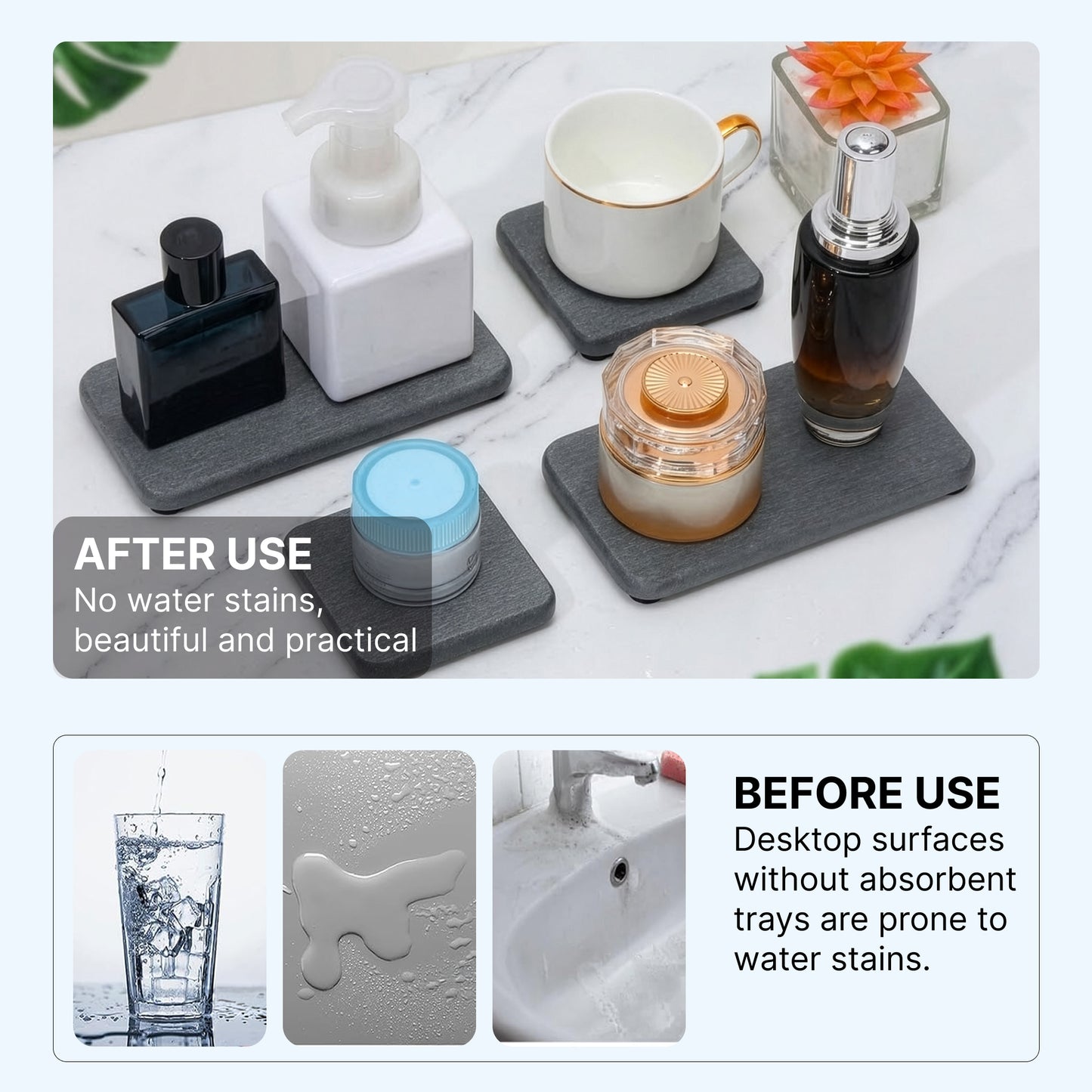 The Better Home diatom tray - eco-friendly bathroom accessory
