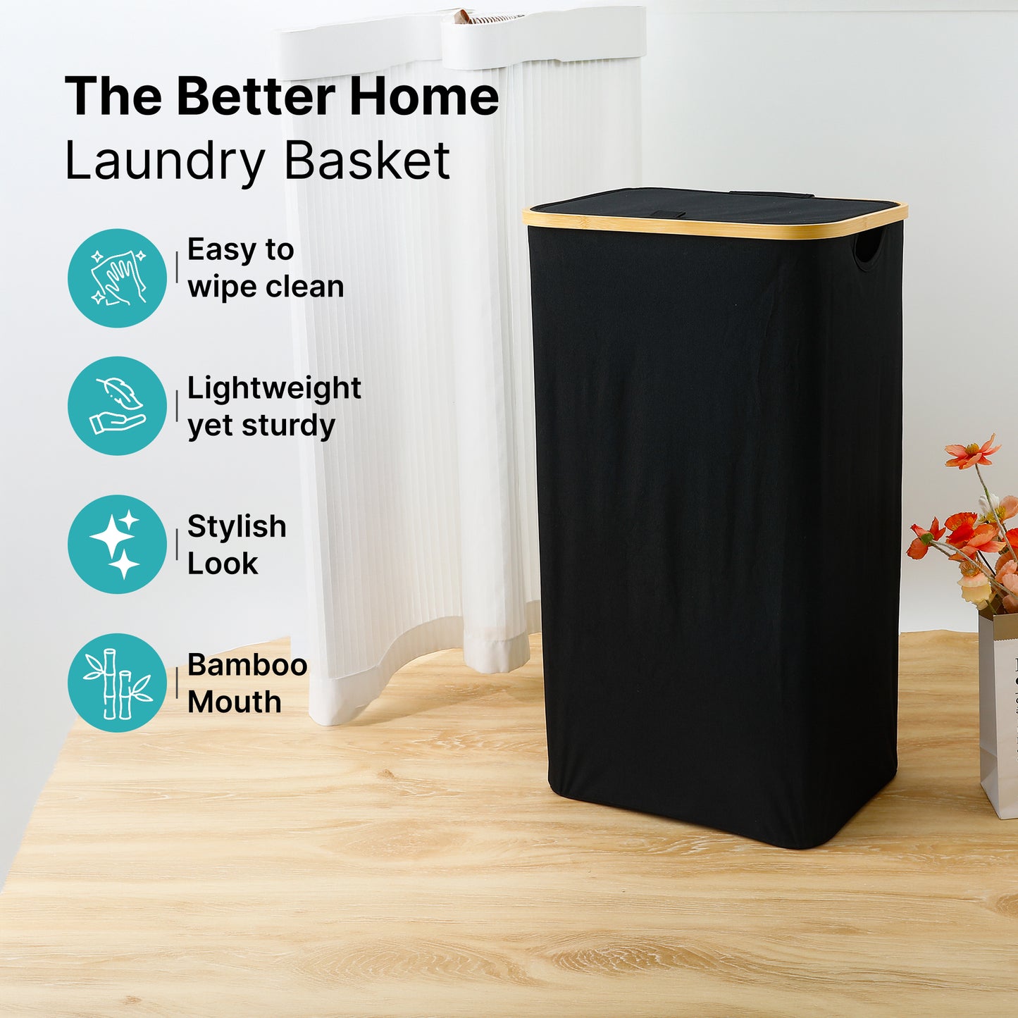 The Better Home compact laundry basket - everyday use