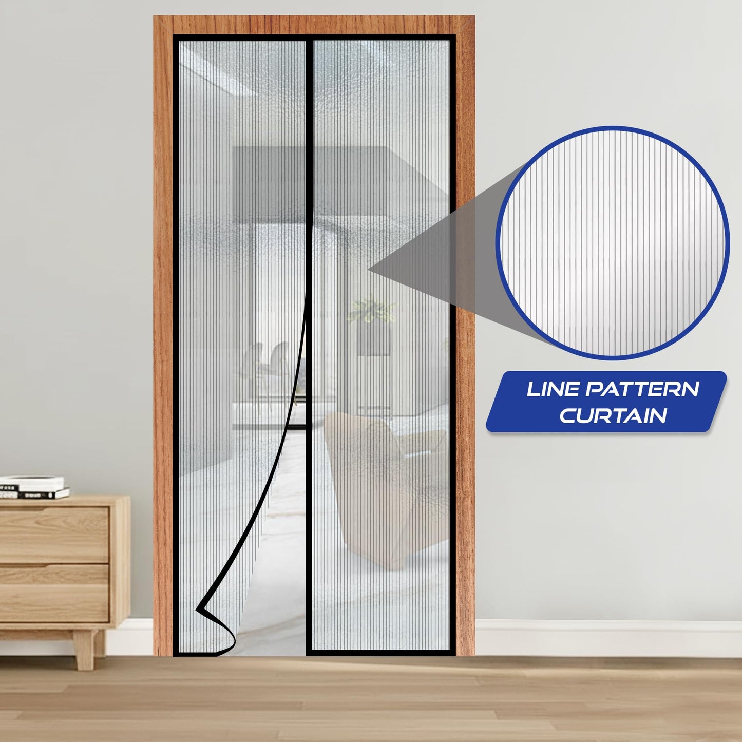 Classic Mosquito Net AC Door Curtain - Bedroom application