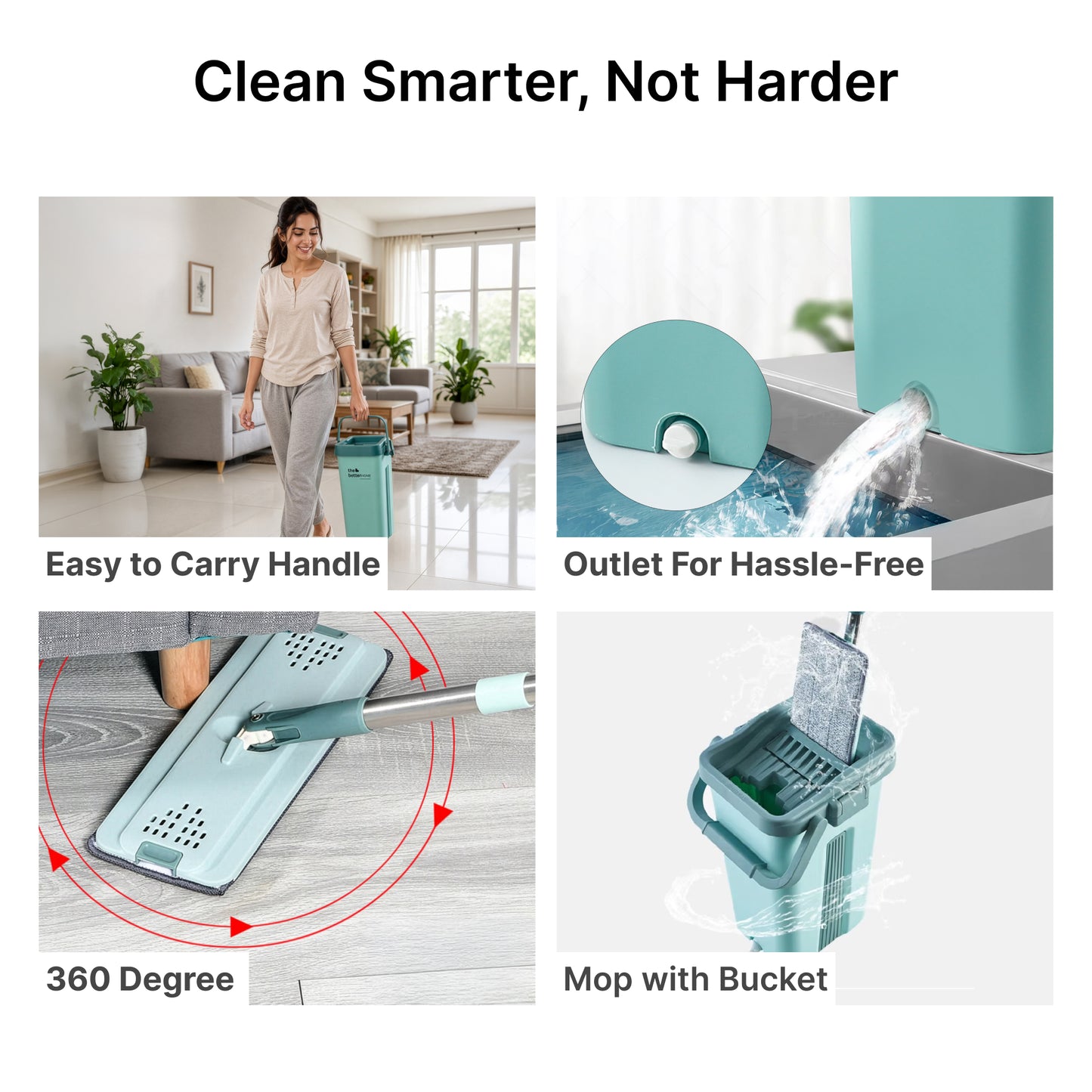 The Better Home Easy Wring Mop - Hassle-free cleaning solution