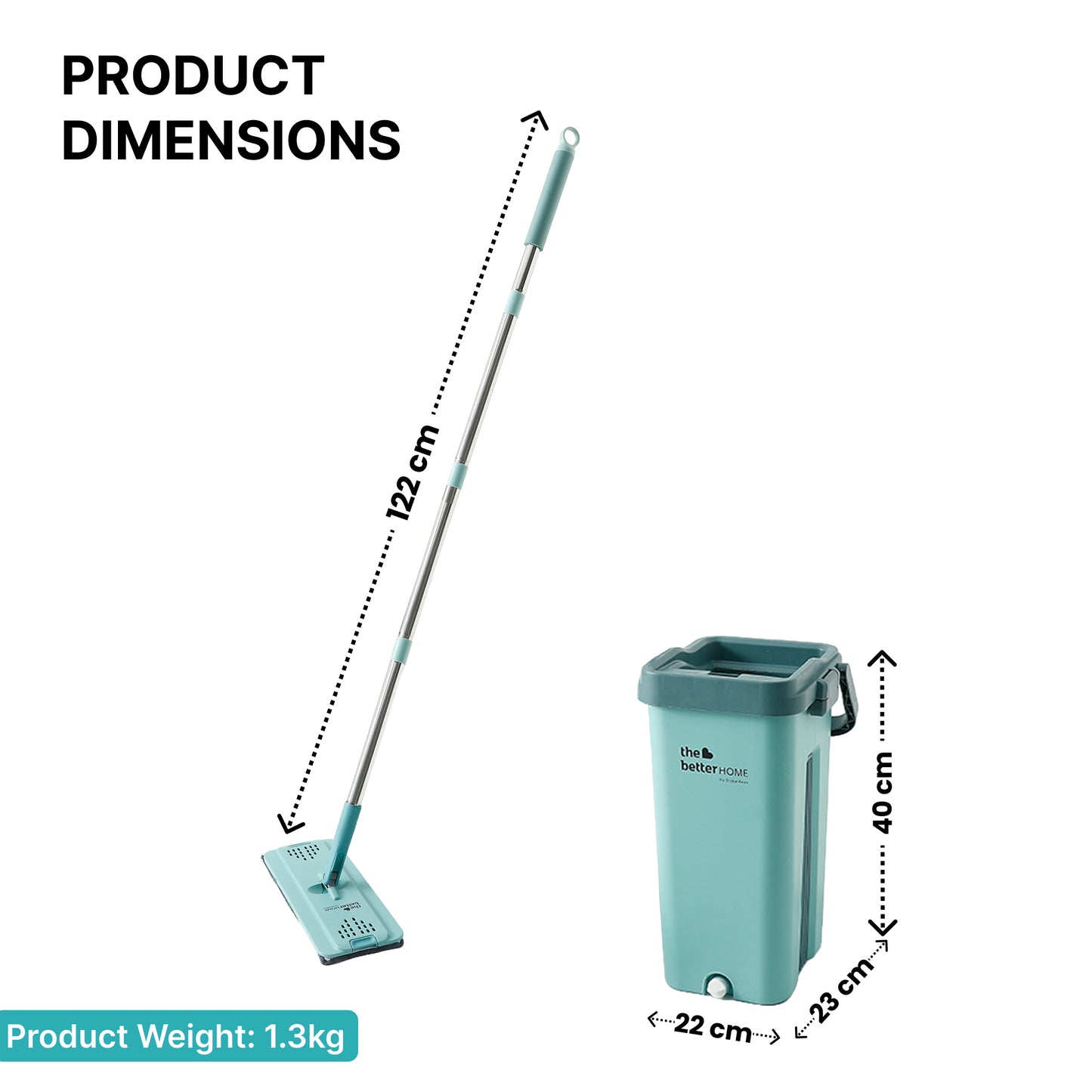 The Better Home Flat Mop - Efficient kitchen cleaning tool