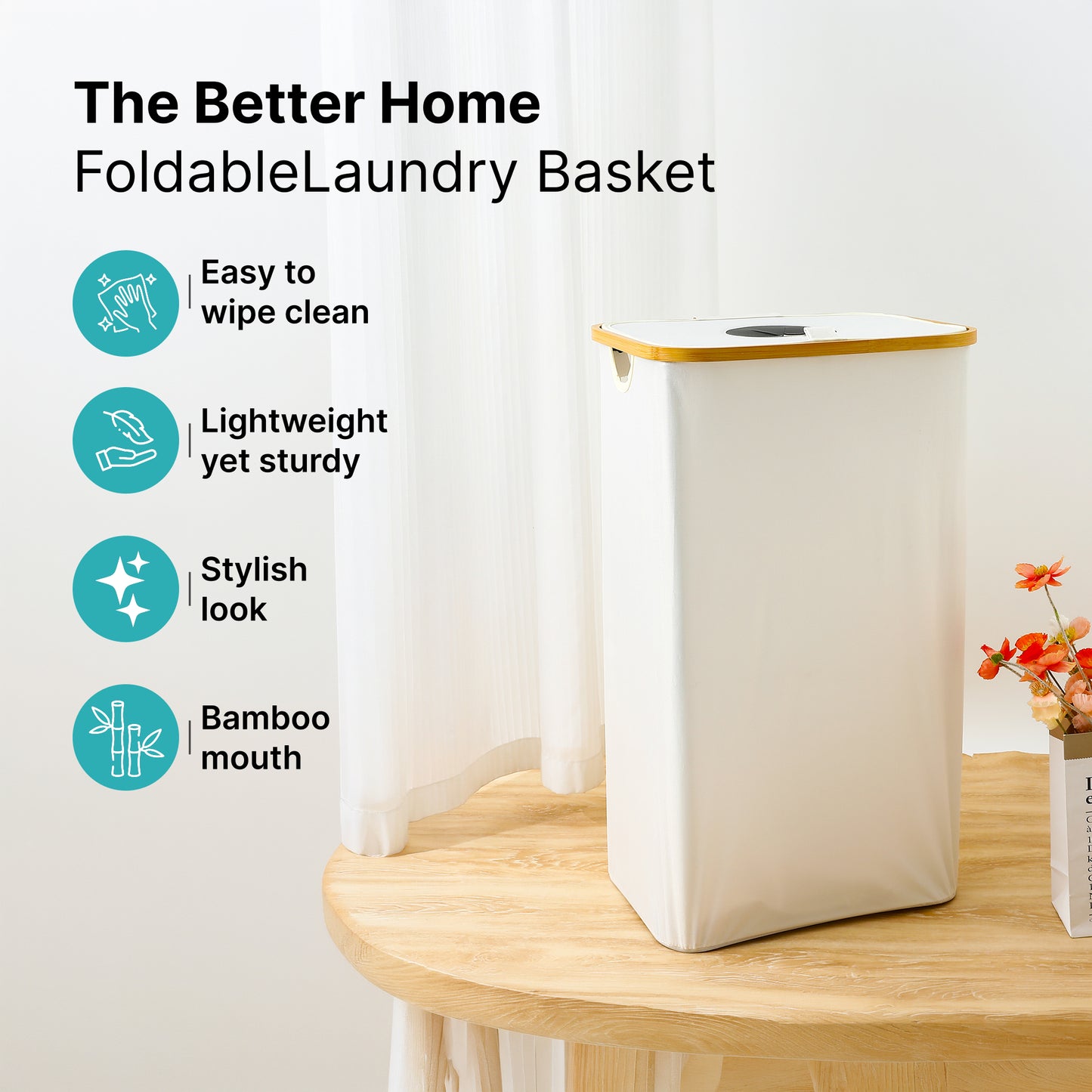 The Better Home laundry basket - durable material for daily use